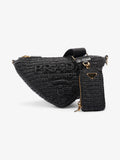 Prada Prada Crochet Black Raffia
