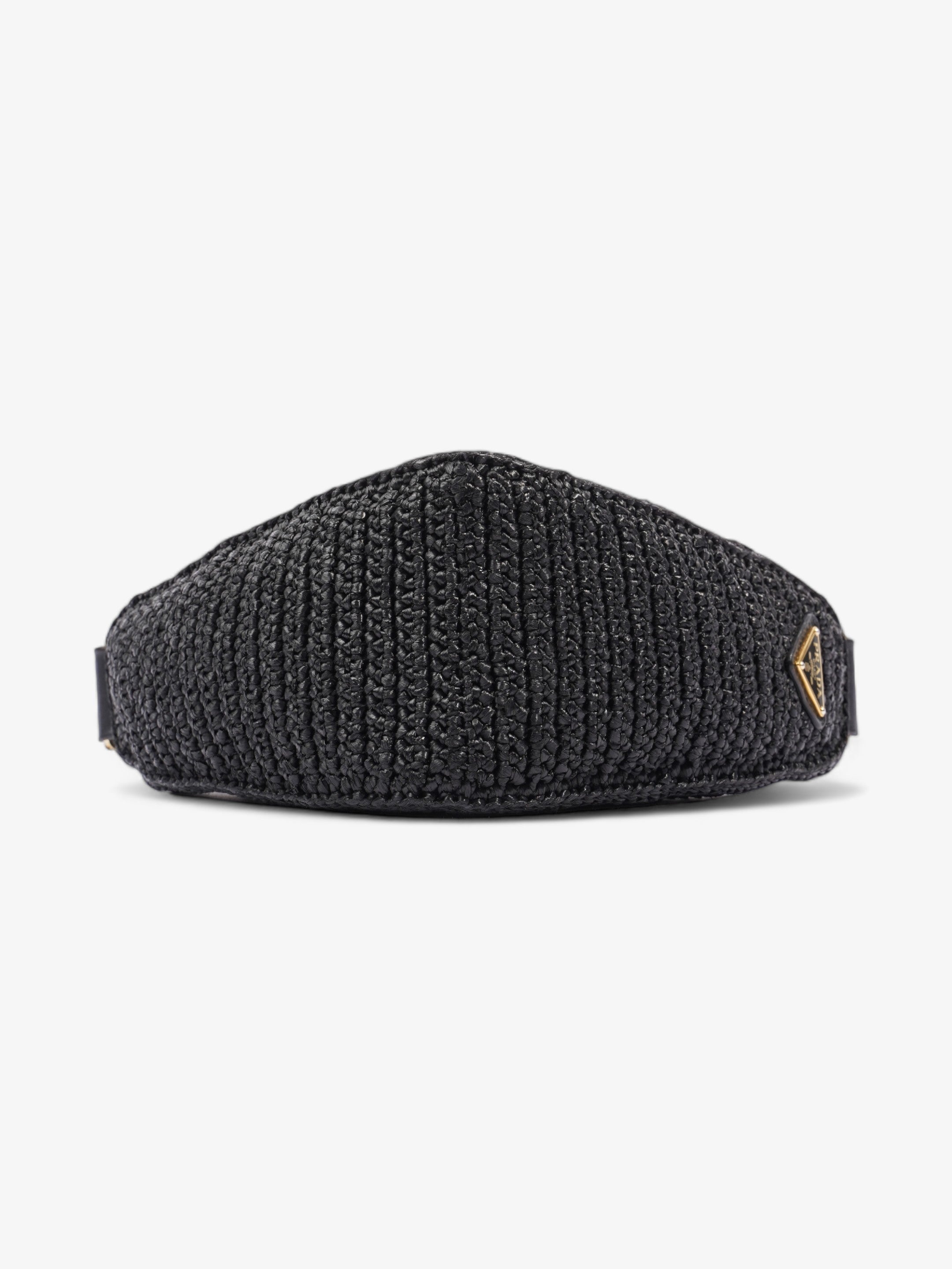 Prada Prada Crochet Black Raffia