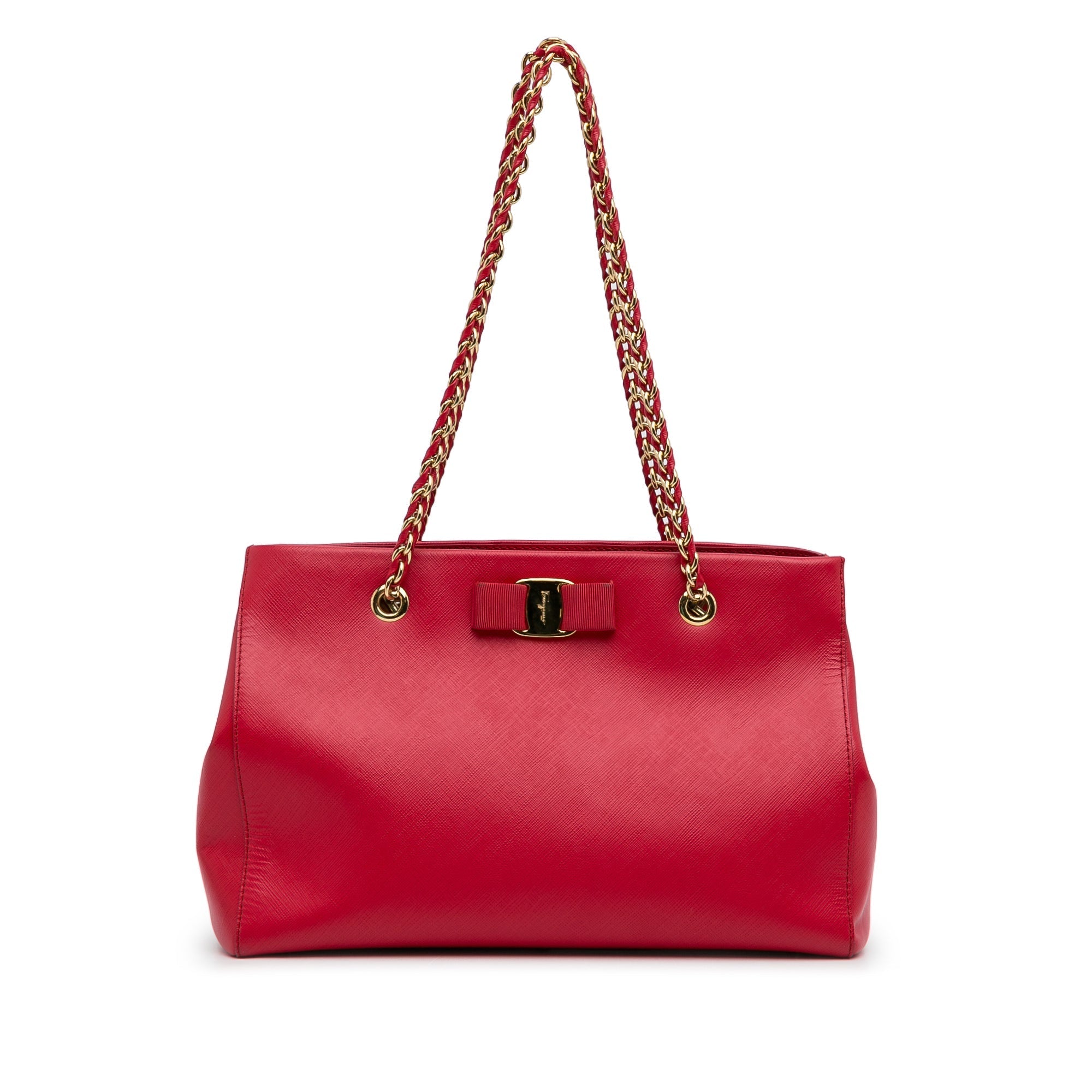 Red Ferragamo Me Like Tote Bag