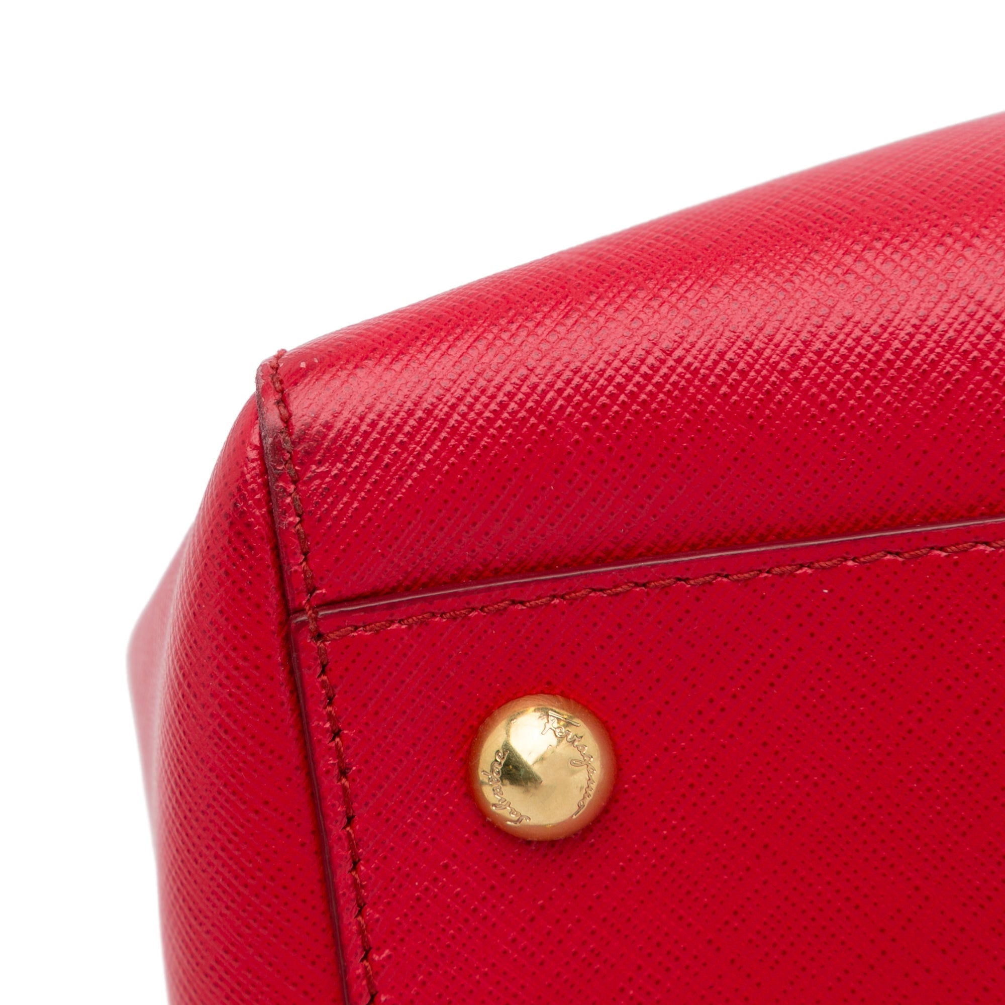 Red Ferragamo Me Like Tote Bag