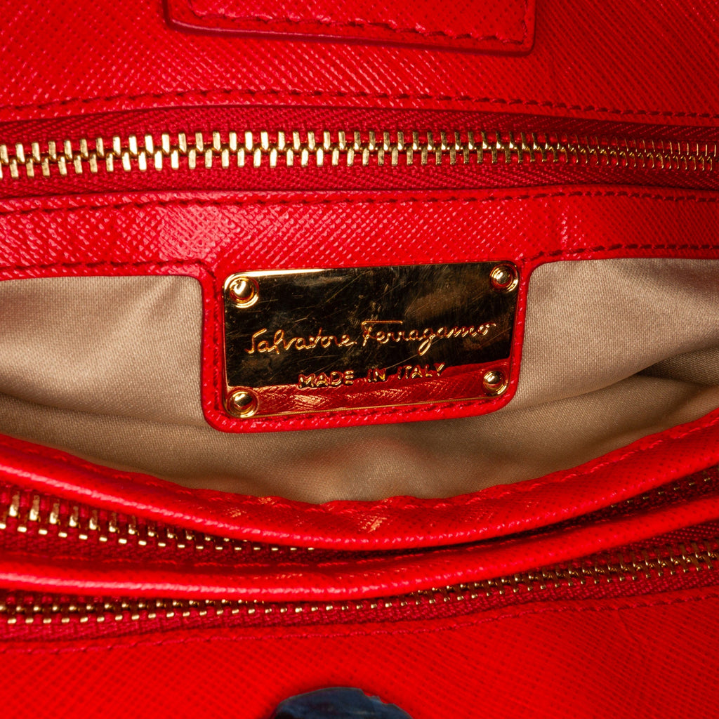 Red Ferragamo Me Like Tote Bag