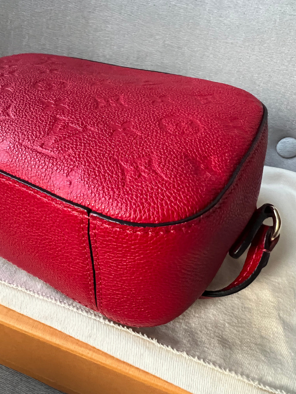 Louis Vuitton Saintonge Red Empreinte (RRP £1520)