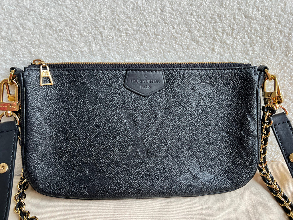 Louis Vuitton Multi Pochette Accessoires Black Empreinte (RRP £2140)