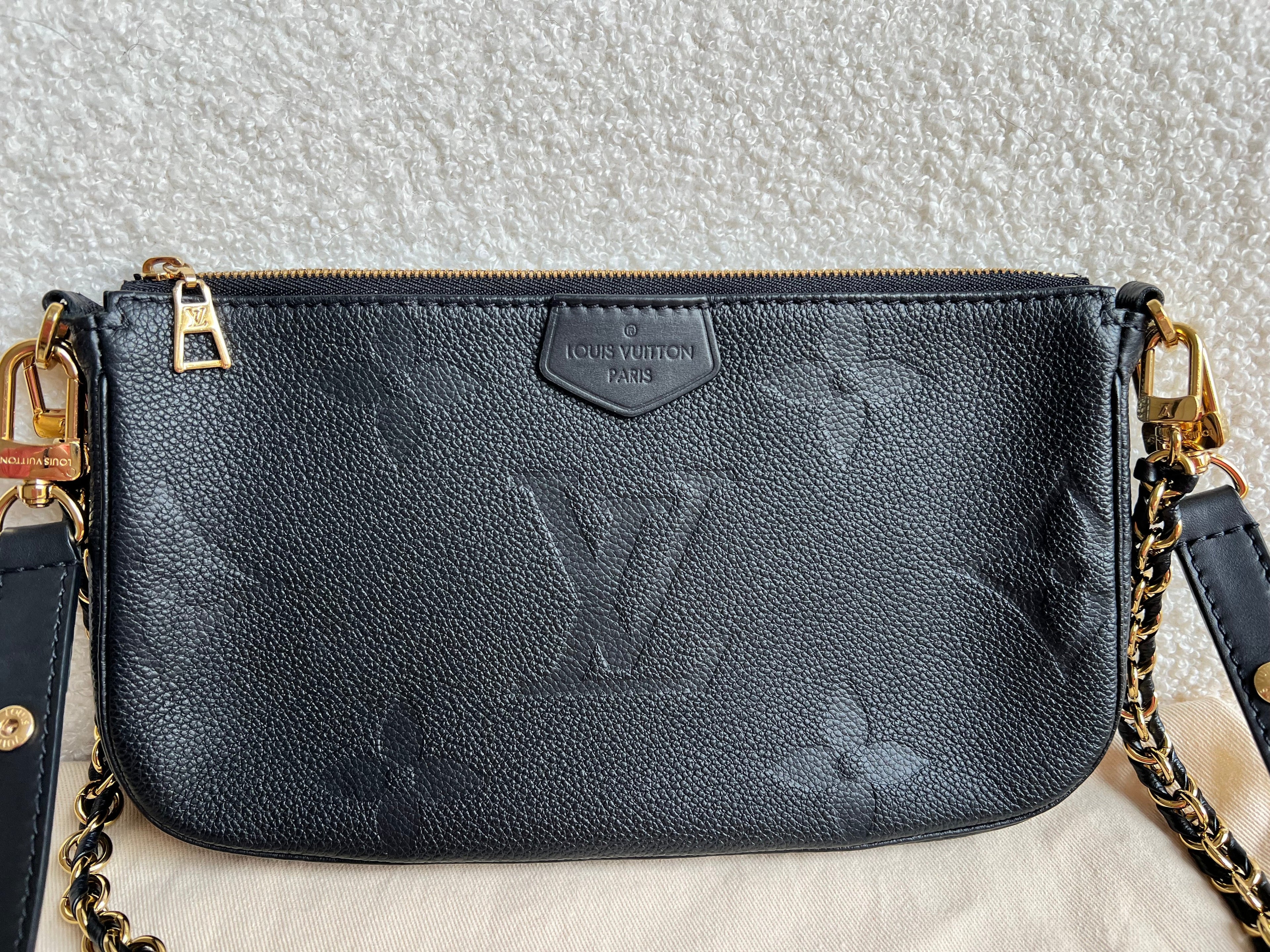 Louis Vuitton Multi Pochette Accessoires Black Empreinte (RRP £2140)