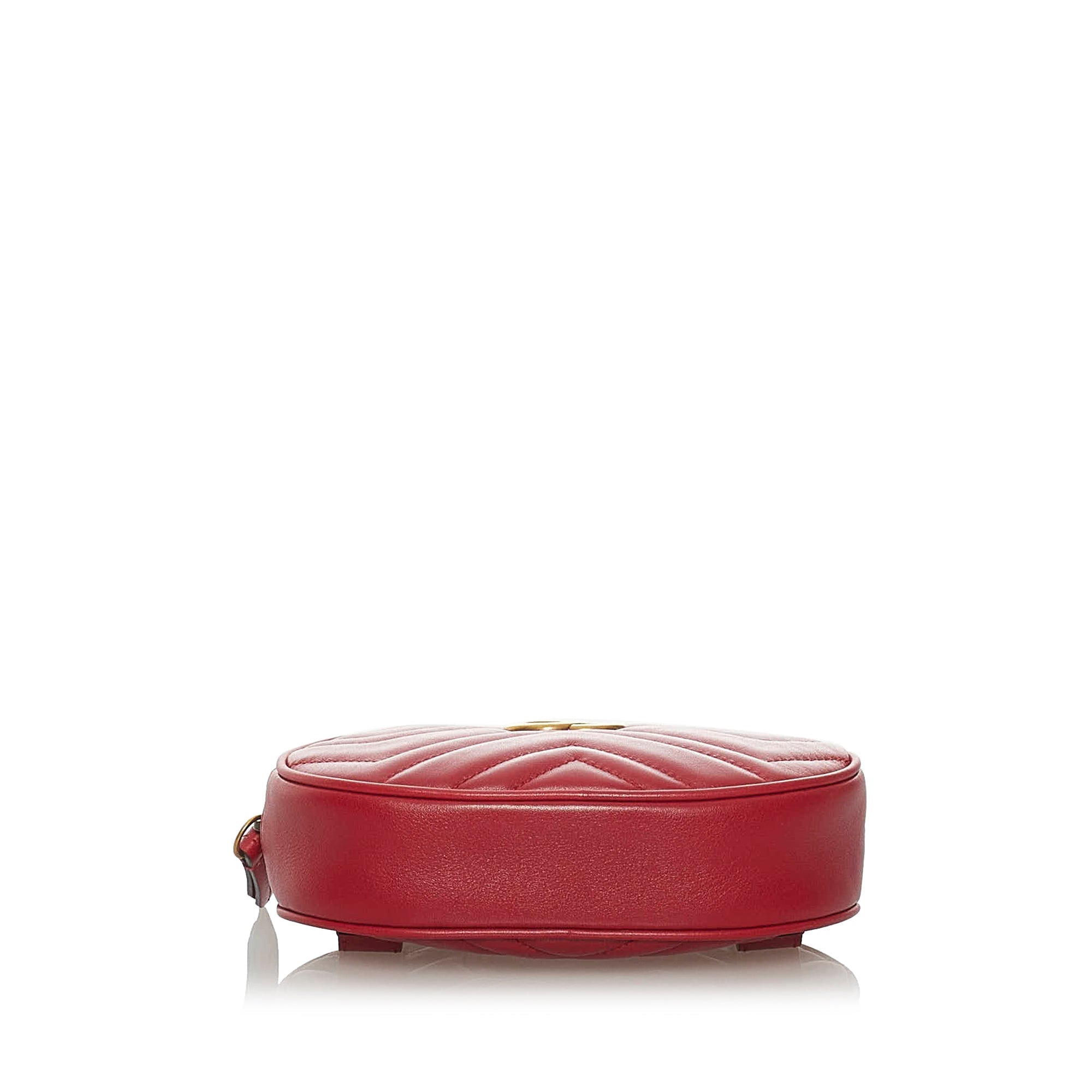 Gucci GG Marmont Belt Bag Red MatelassÃƒÆ’Ã‚Â©