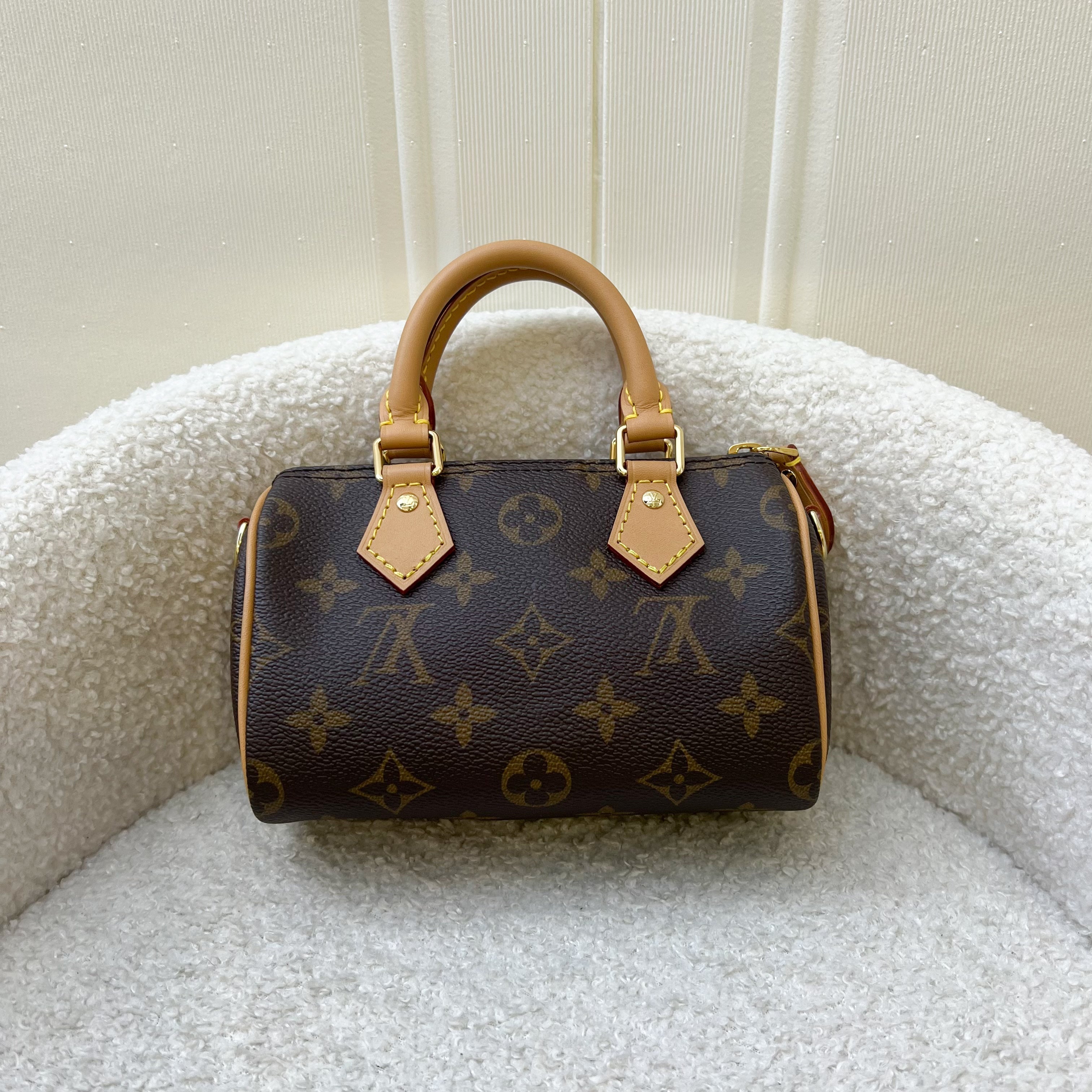 LV Nano Speedy in Monogram Canvas and GHW