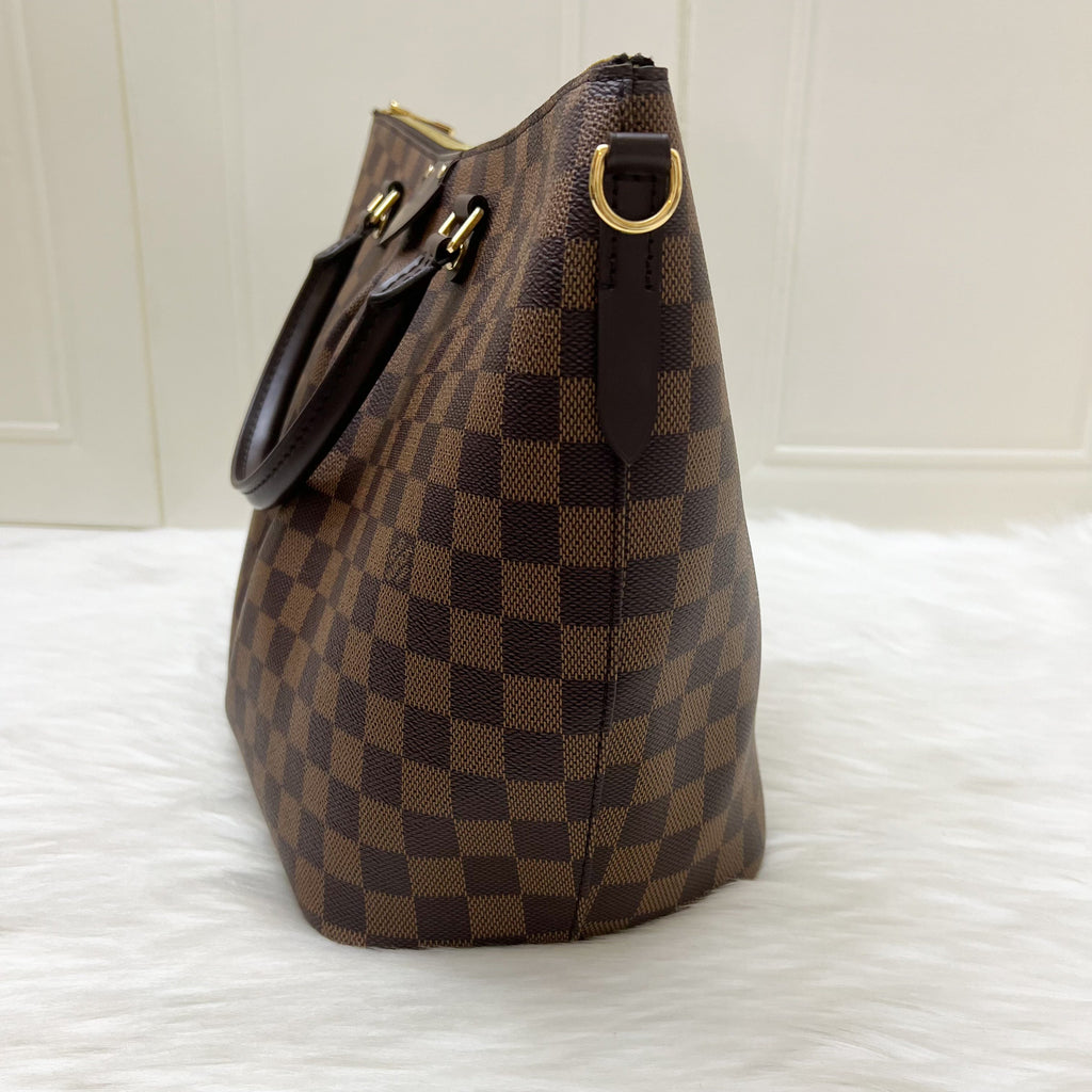 LV Siena GM Bag in Damier Ebene Canvas and GHW