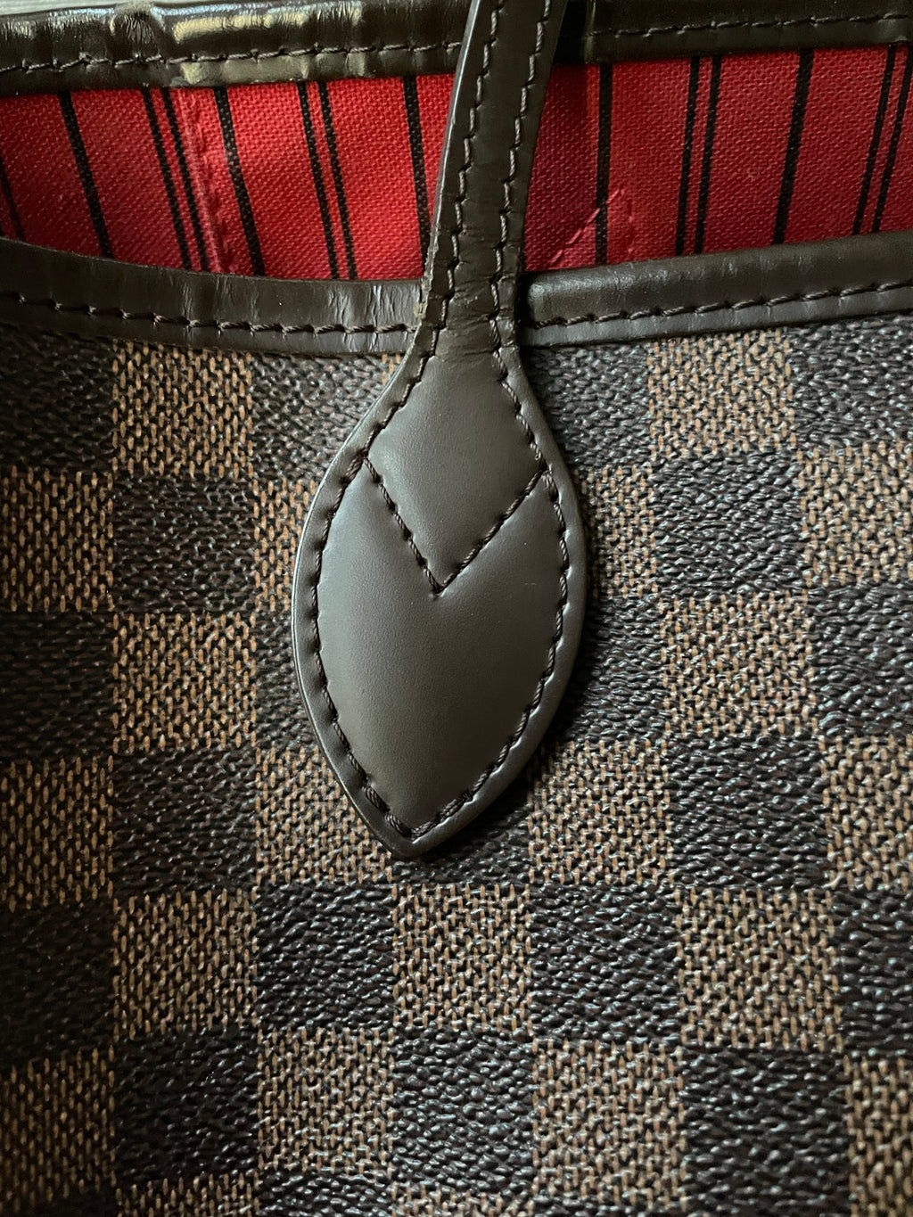 Louis Vuitton Neverfull MM Damier Ebene Cherry Interior (RRP £1,410)