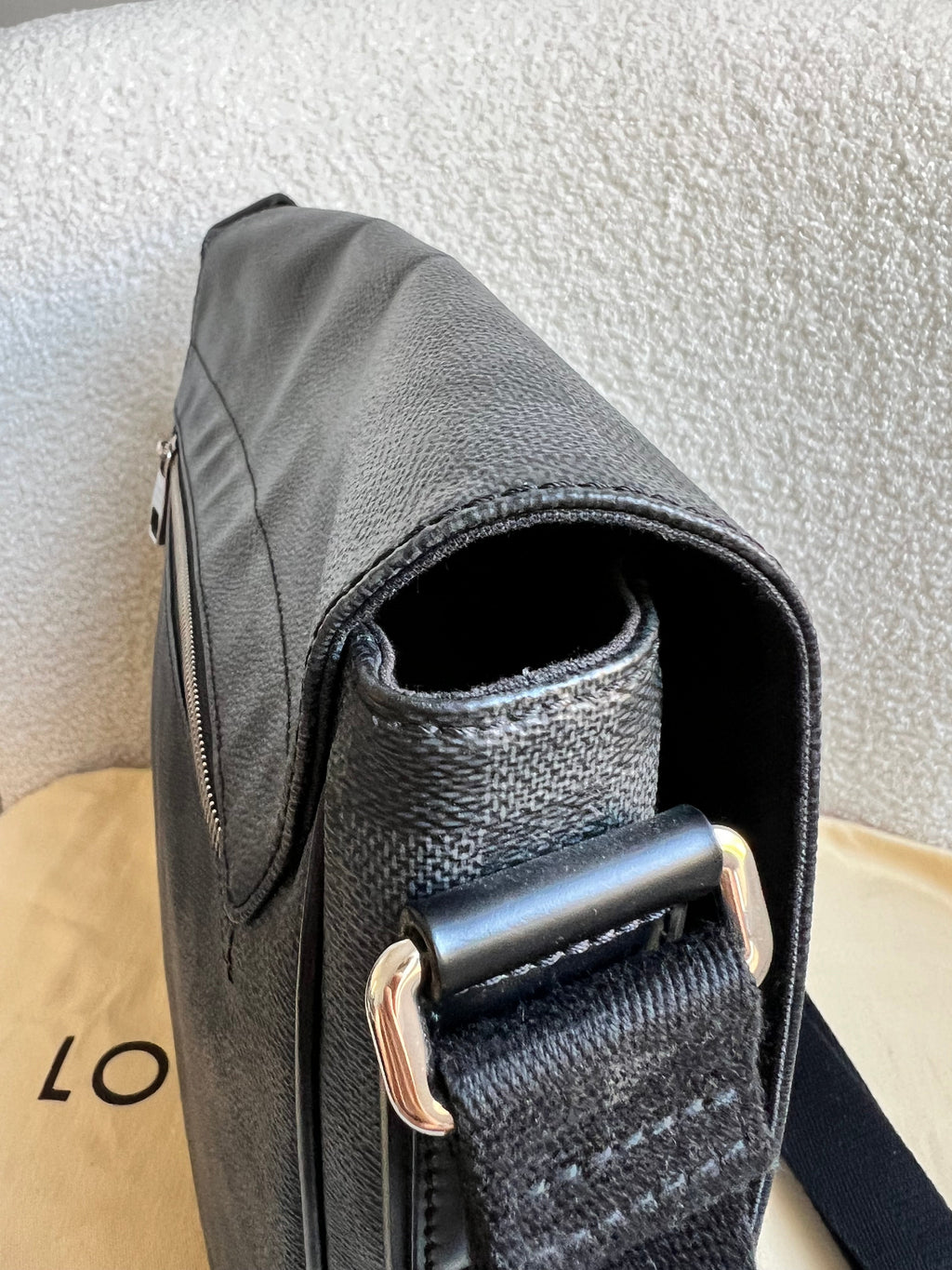 Louis Vuitton PM District Messenger Bag Damier Graphite