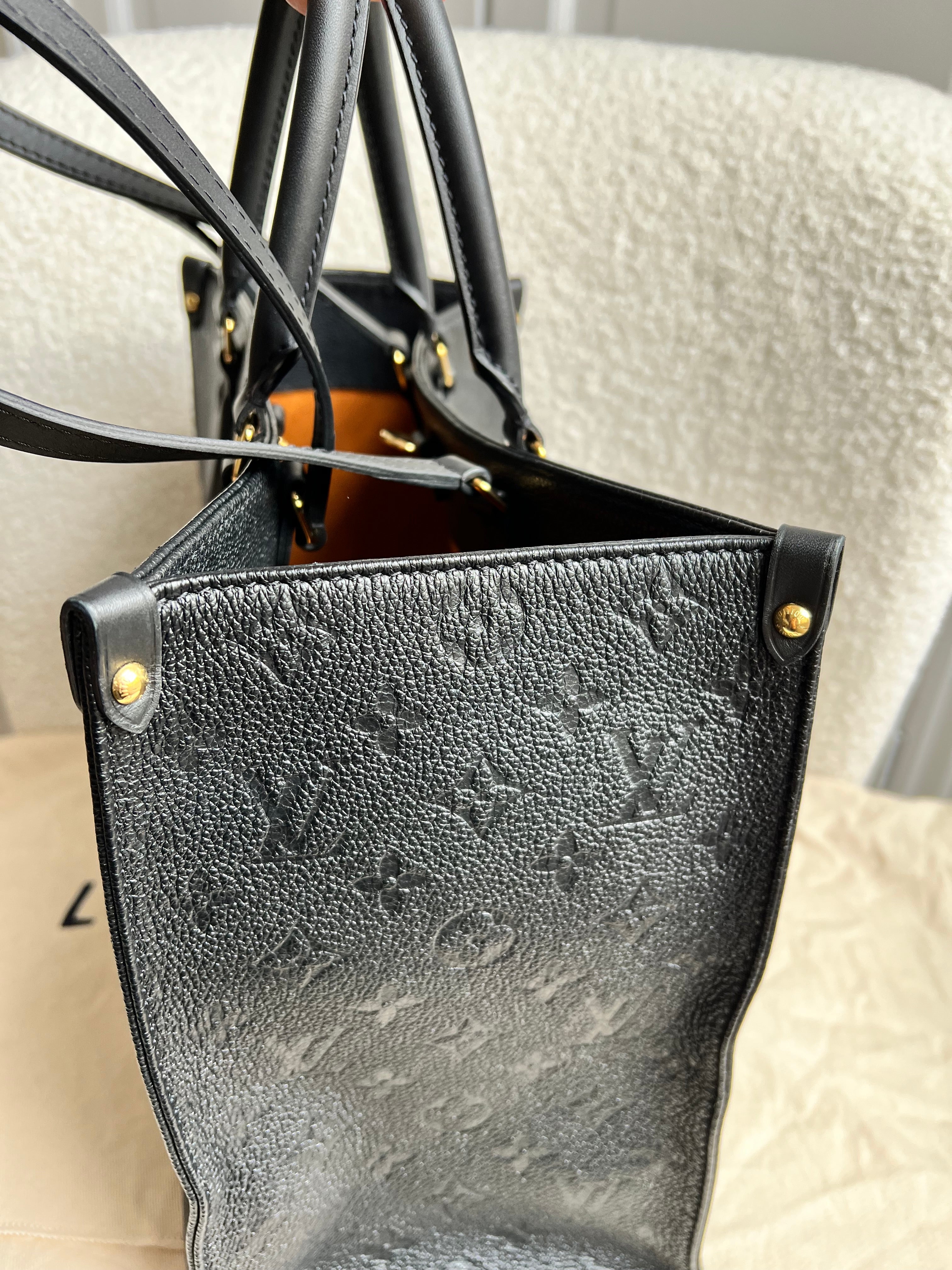 Louis Vuitton On the Go MM Black Empreinte (RRP £2,250)