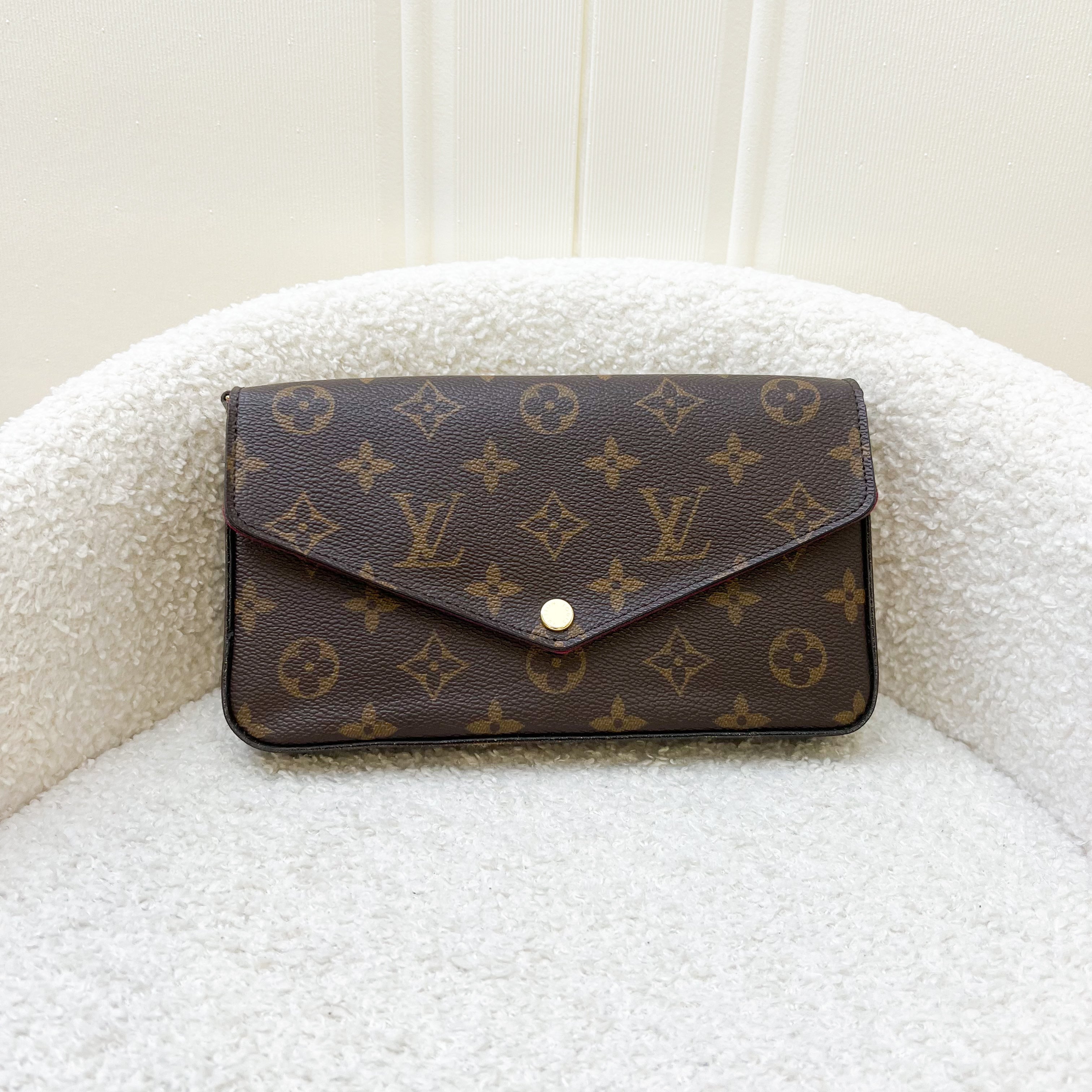 LV Felicie Pochette in Monogram Canvas and GHW