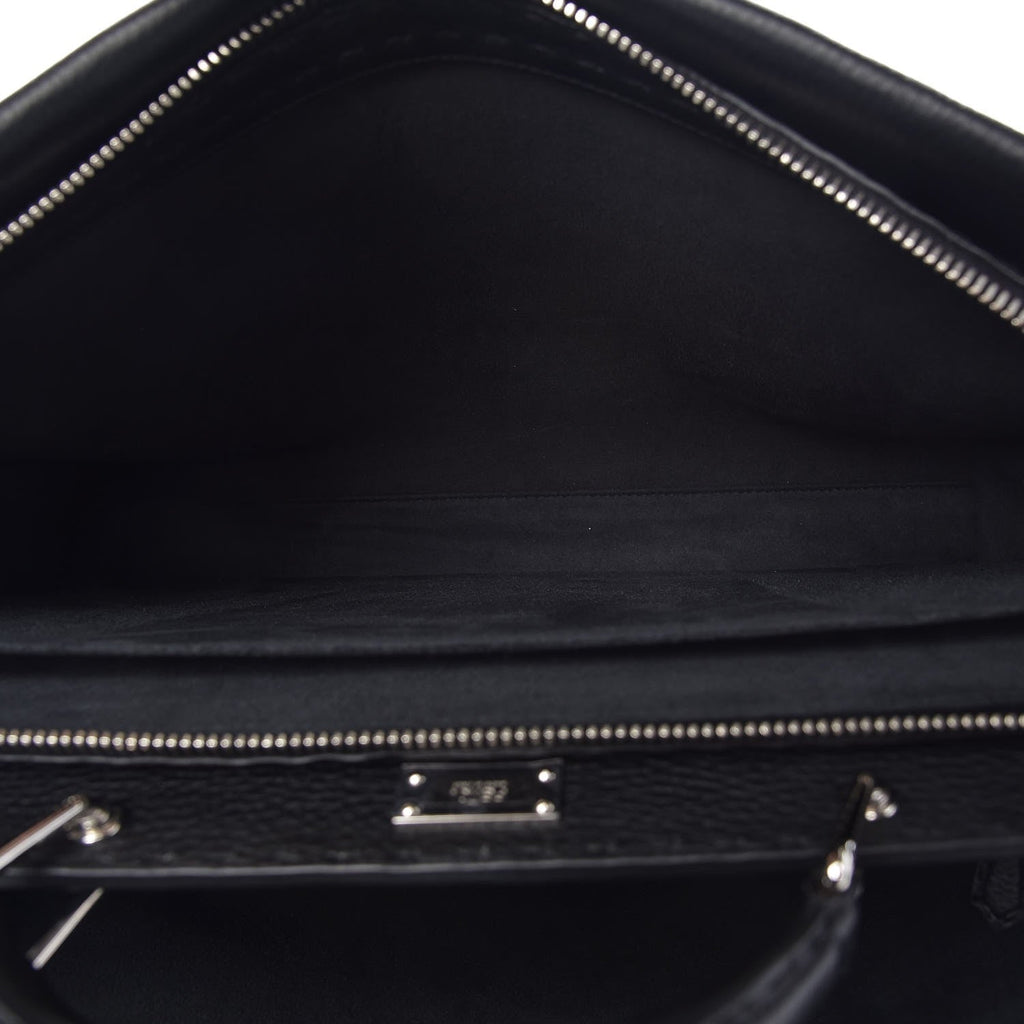 FENDI LARGE SELLERIA MONSTER PEEKABOO CALFSKIN LEATHER BAG