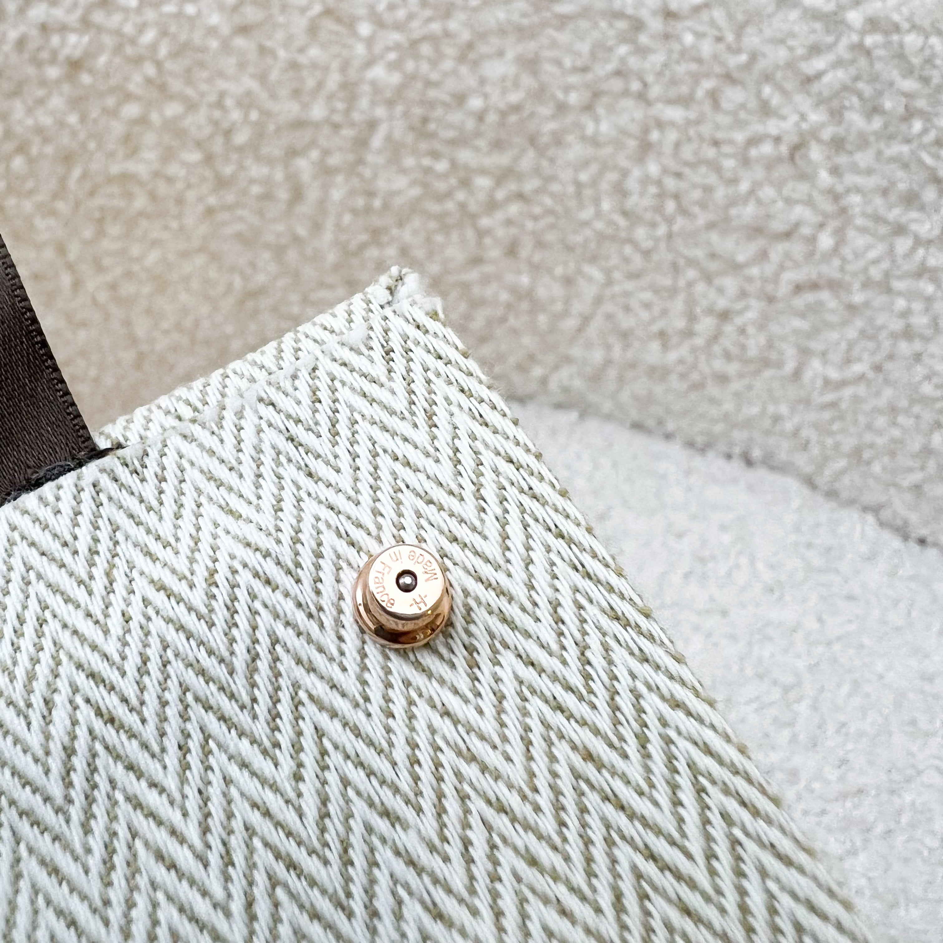 Hermes Mini Pop H Earrings in Gold Enamel and RGHW