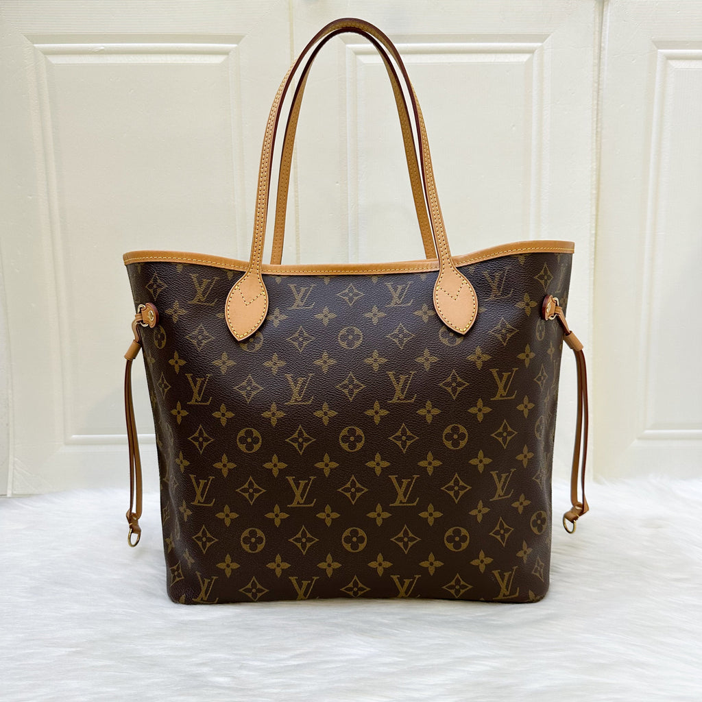 LV Neverfull MM in Monogram Canvas, Yellow Interior and GHW (No attached pouch)