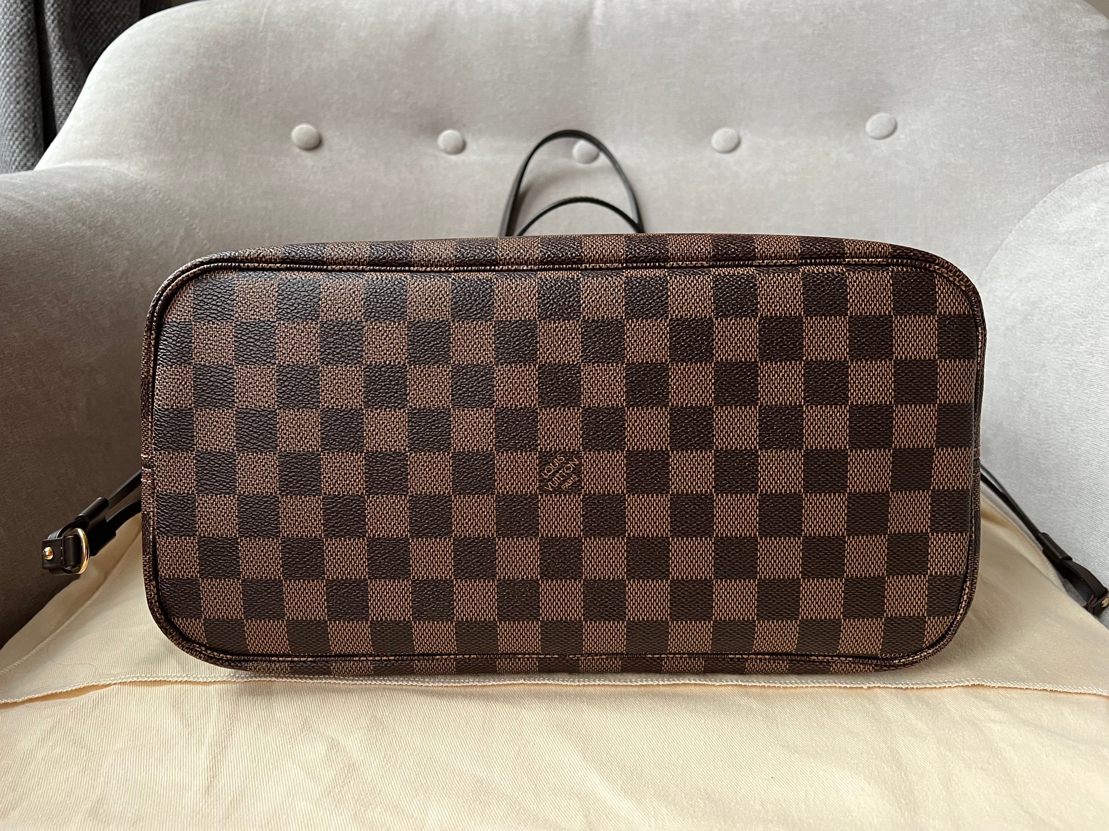 Louis Vuitton Neverfull MM Damier Ebene Rose Ballerine (RRP £1,410)