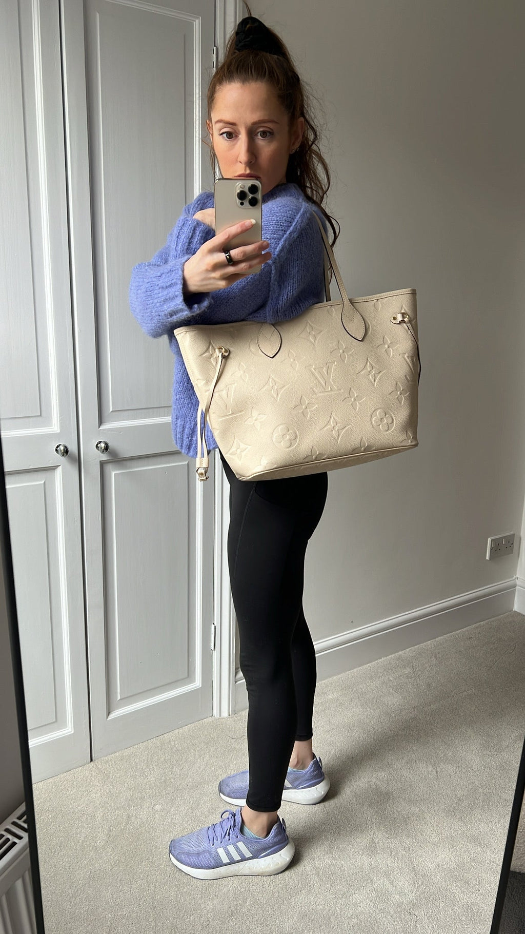 Louis Vuitton Neverfull MM Creme Empreinte (RRP £1,940)