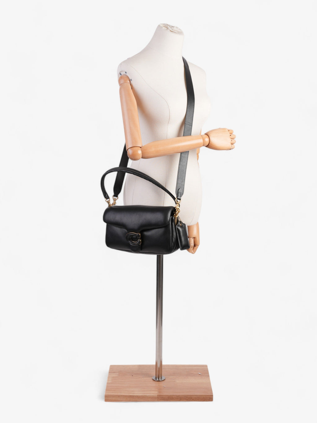 Coach Pillow Tabby Black Nappa Leather 26