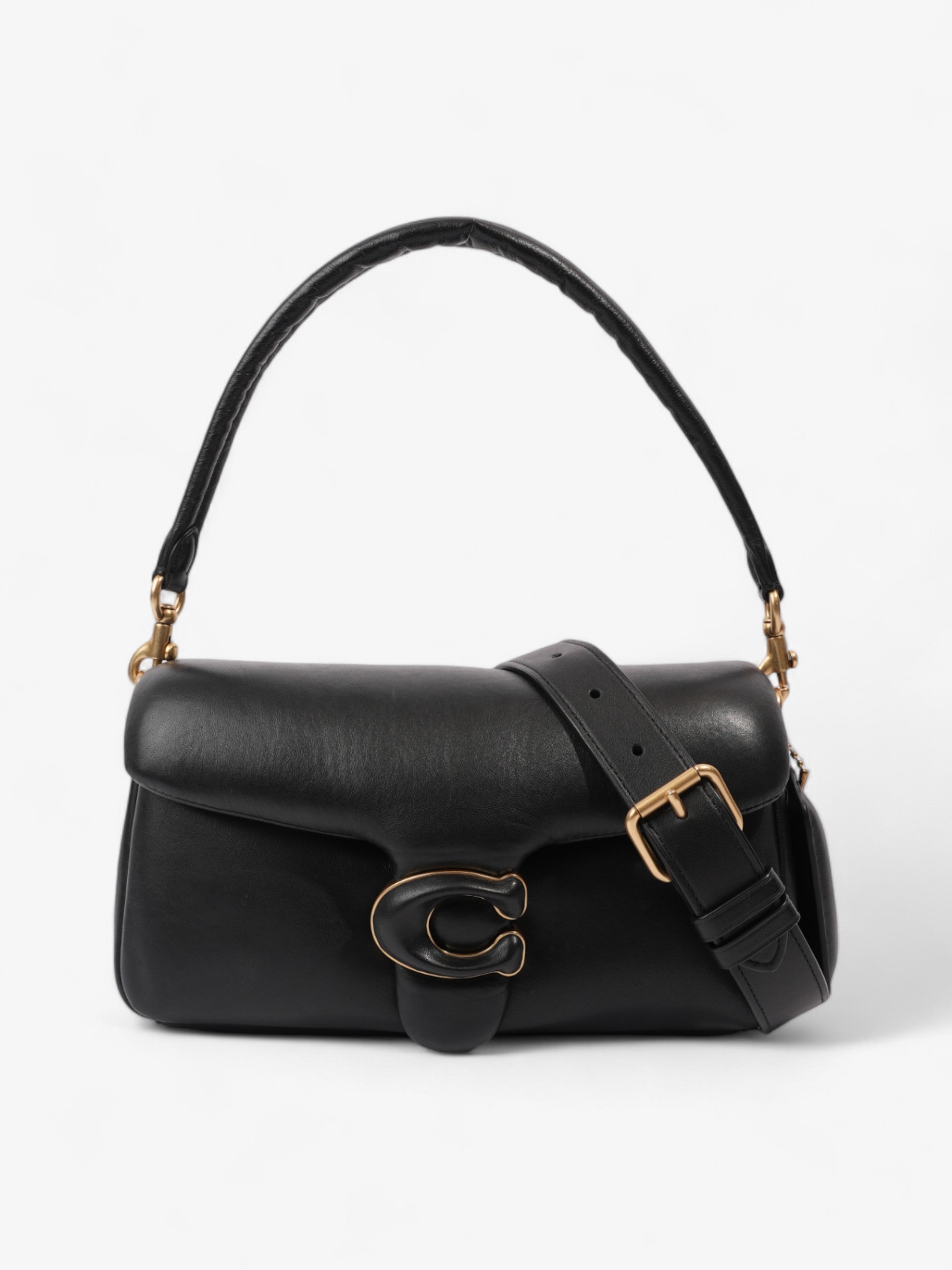 Coach Pillow Tabby Black Nappa Leather 26