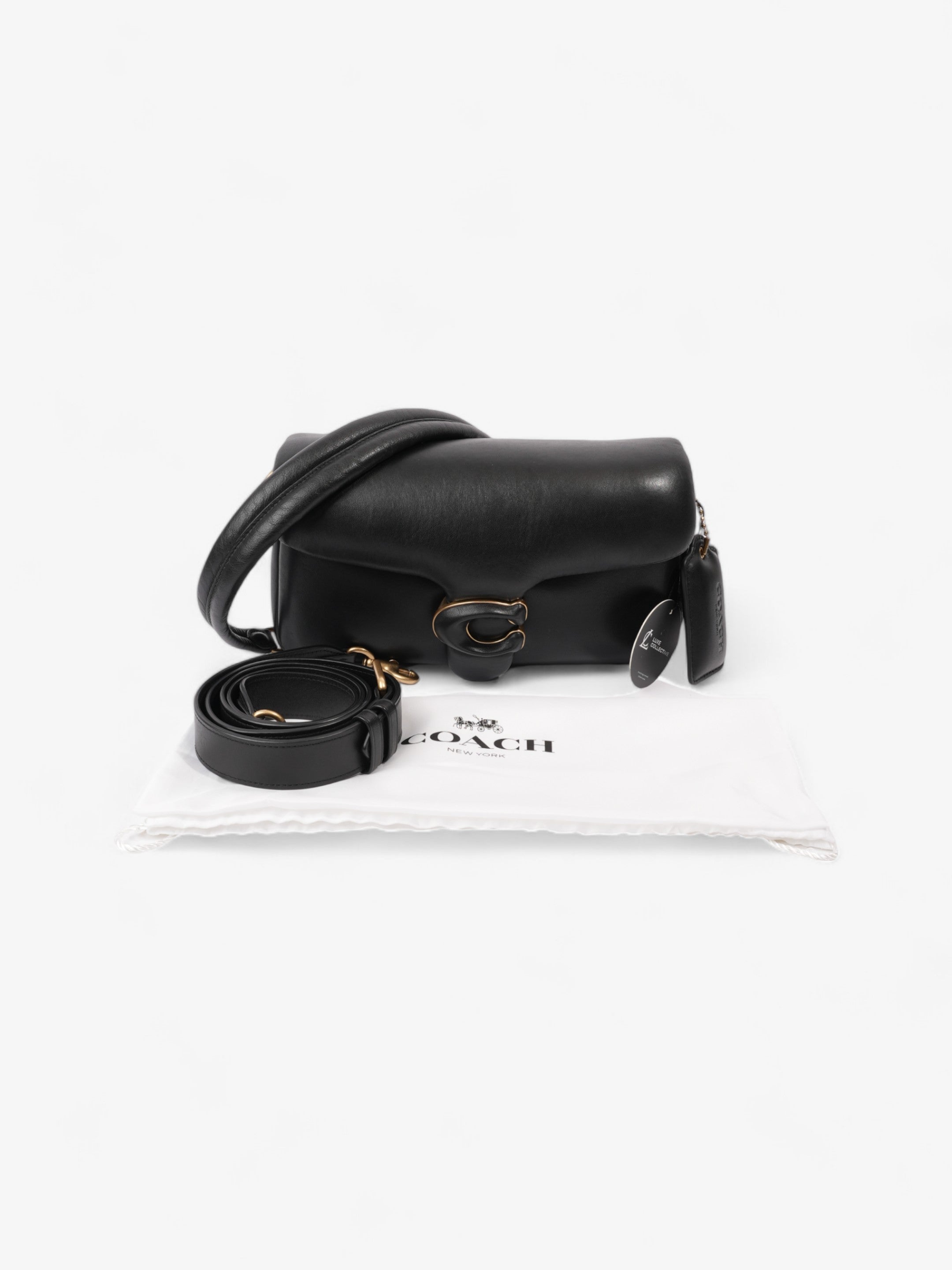 Coach Pillow Tabby Black Nappa Leather 26