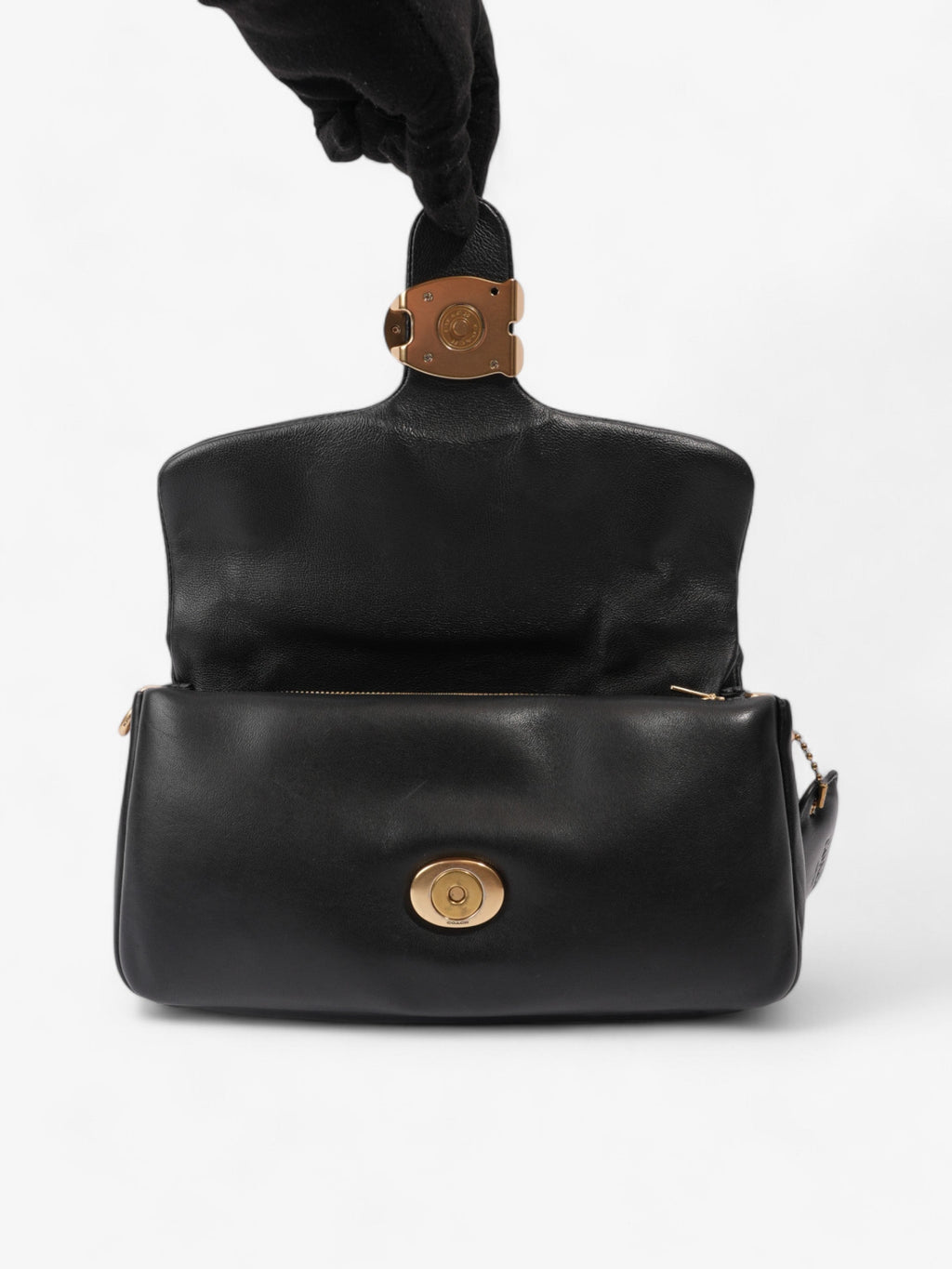 Coach Pillow Tabby Black Nappa Leather 26