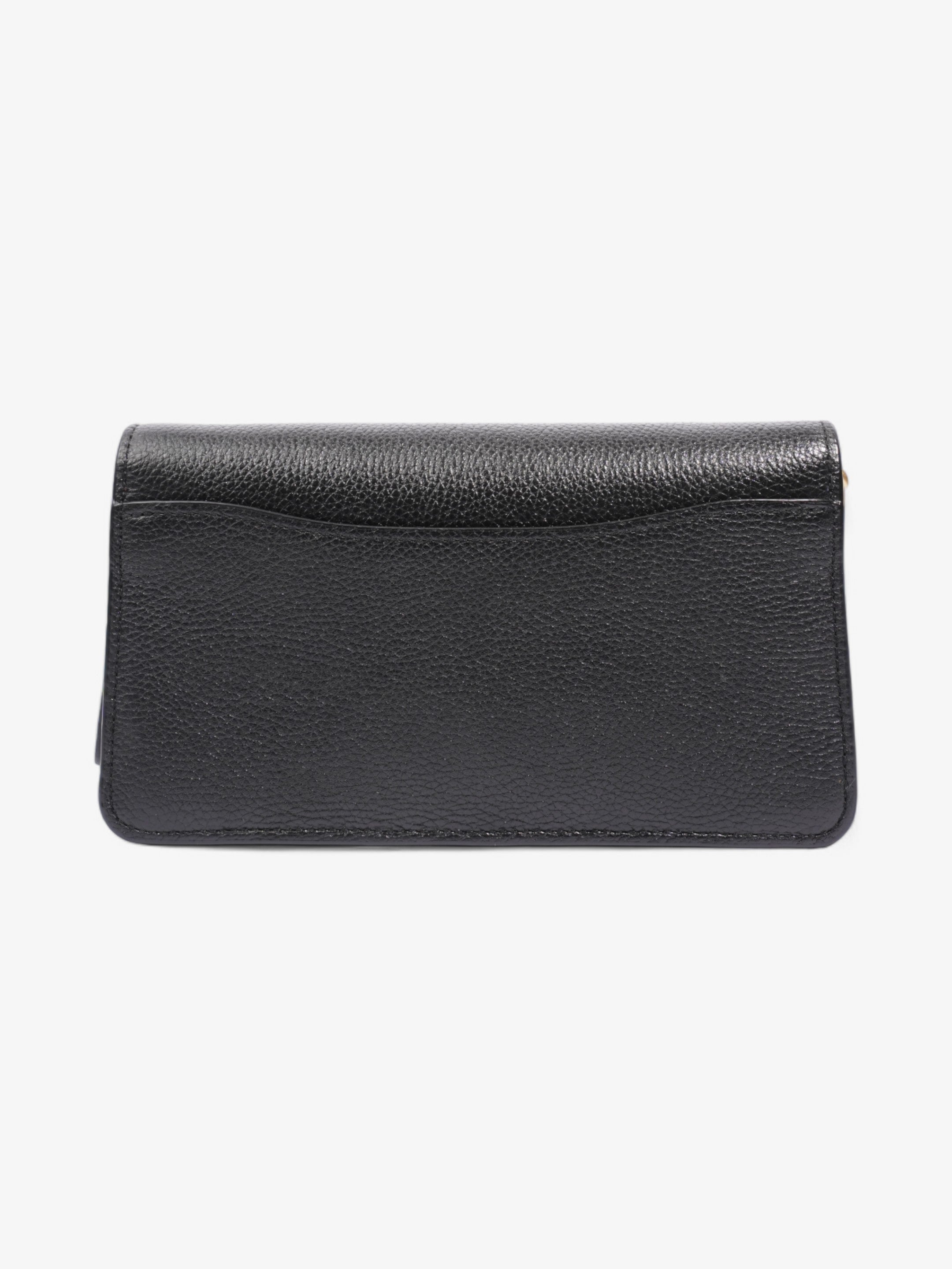 Coach Tabby Chain Clutch Black Leather