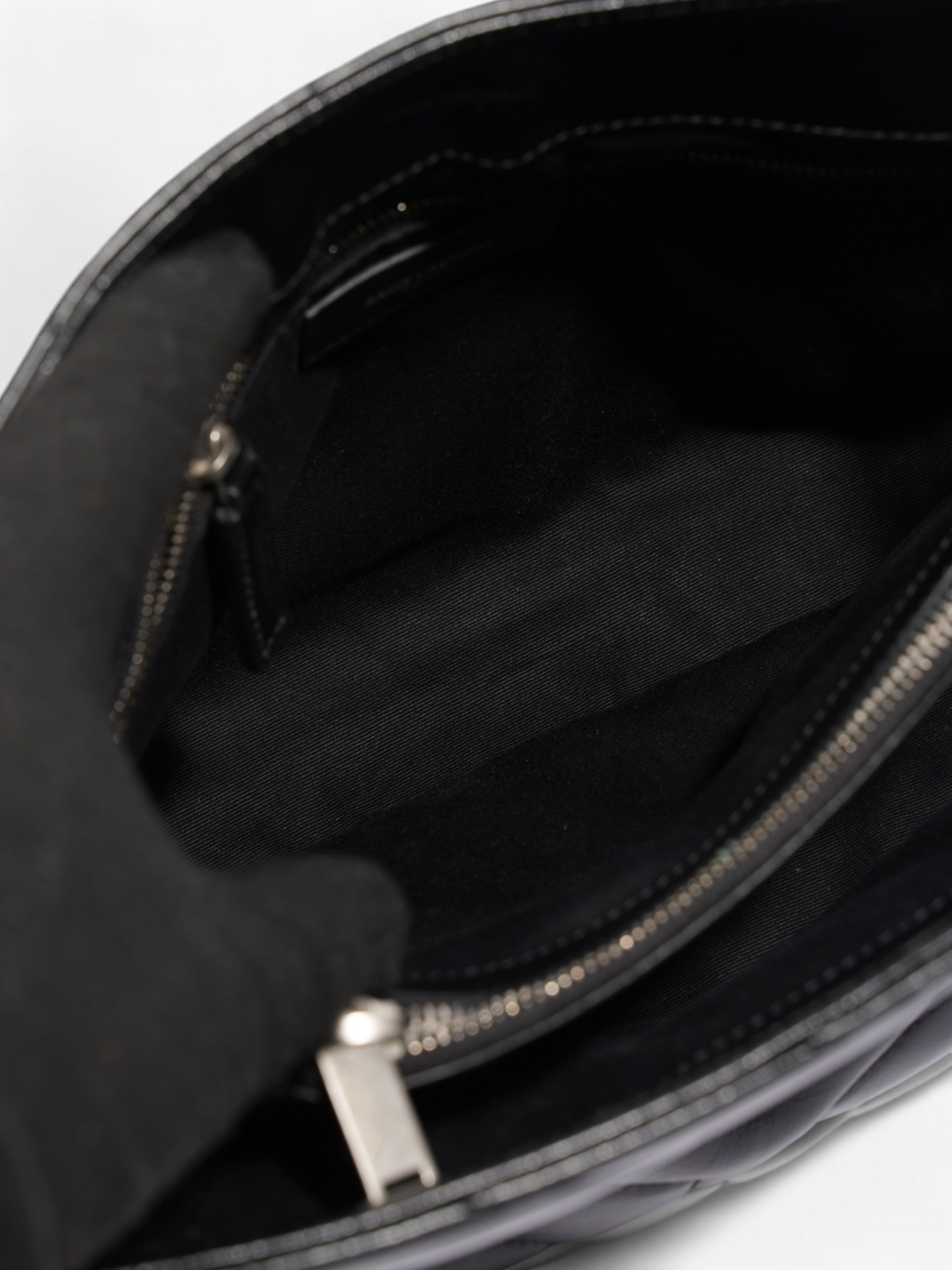 Saint Laurent Lou Lou Black Calfskin Leather Medium