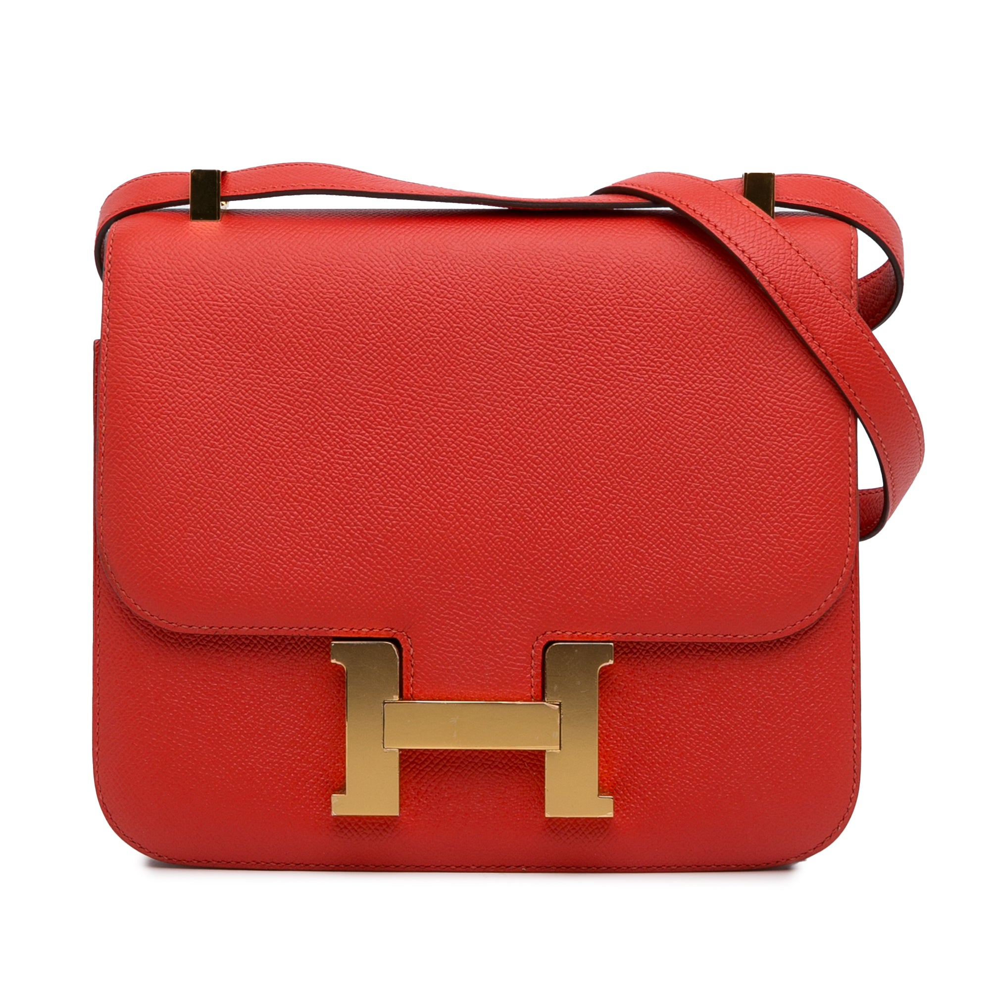 HermÃƒÆ’Ã‚Â¨s Constance 24 Red Epsom Gold