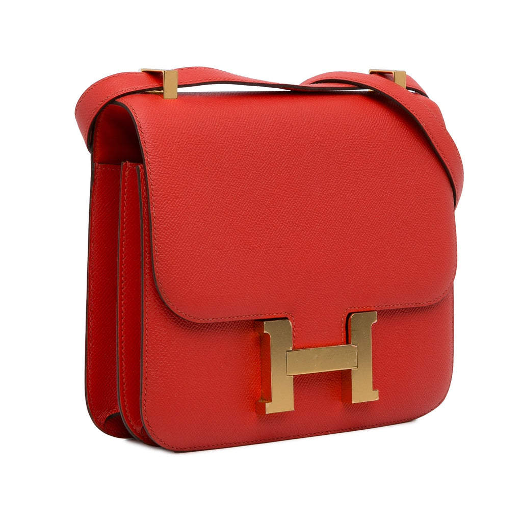 HermÃƒÆ’Ã‚Â¨s Constance 24 Red Epsom Gold