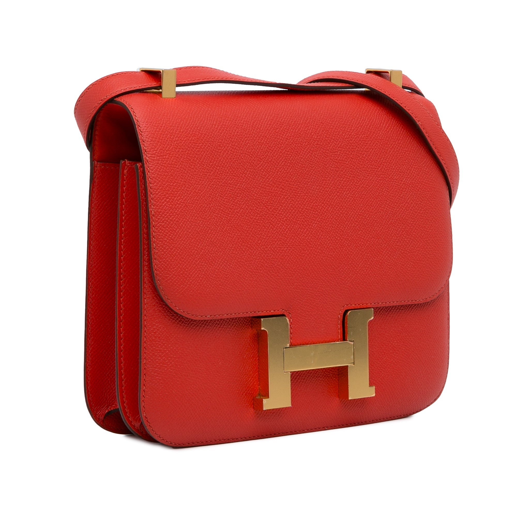 HermÃƒÆ’Ã‚Â¨s Constance 24 Red Epsom Gold