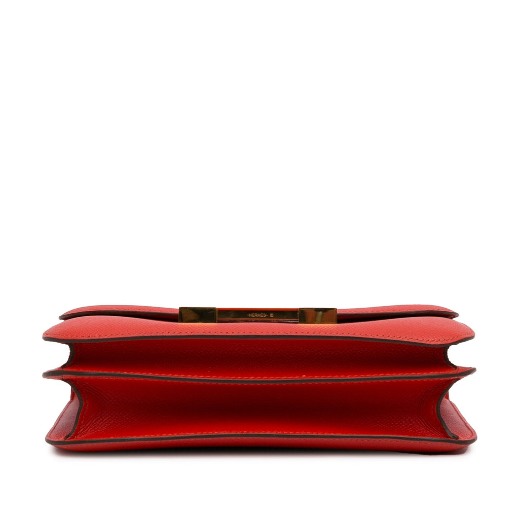 HermÃƒÆ’Ã‚Â¨s Constance 24 Red Epsom Gold