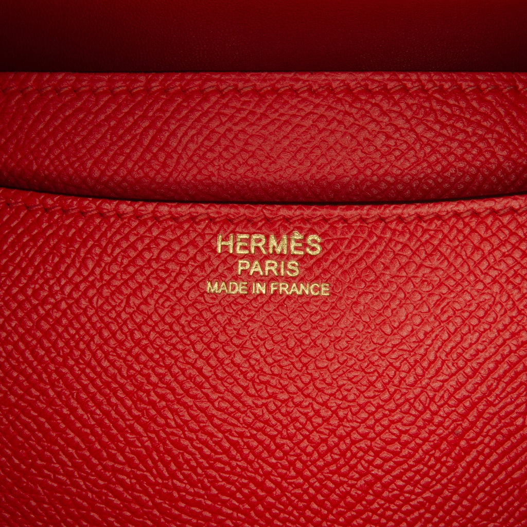HermÃƒÆ’Ã‚Â¨s Constance 24 Red Epsom Gold