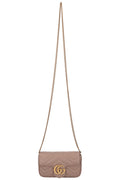 GUCCI Marmont Mini Crossbody Bag Dusty Rose