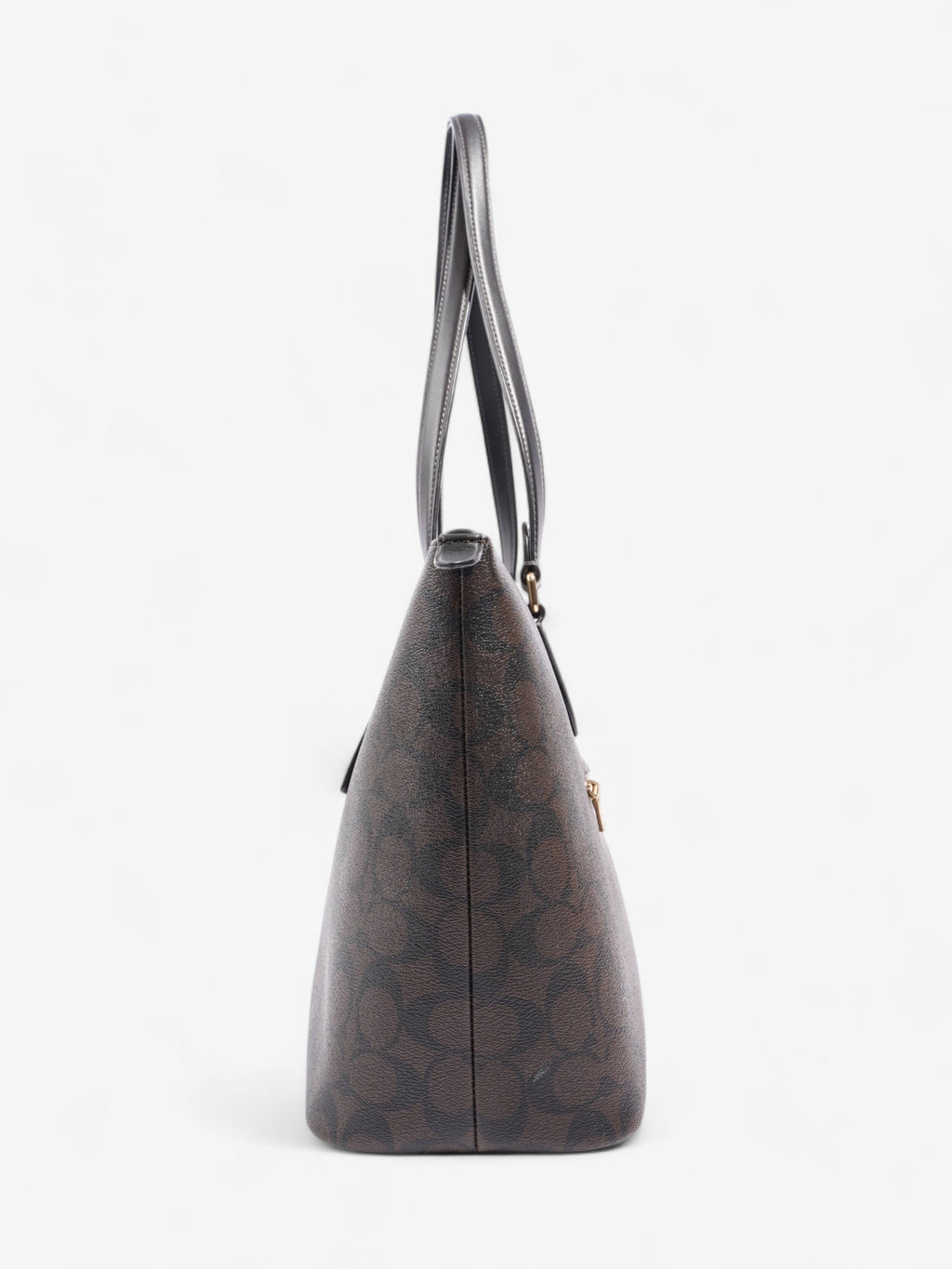 Coach Signature Tote Brown Leather