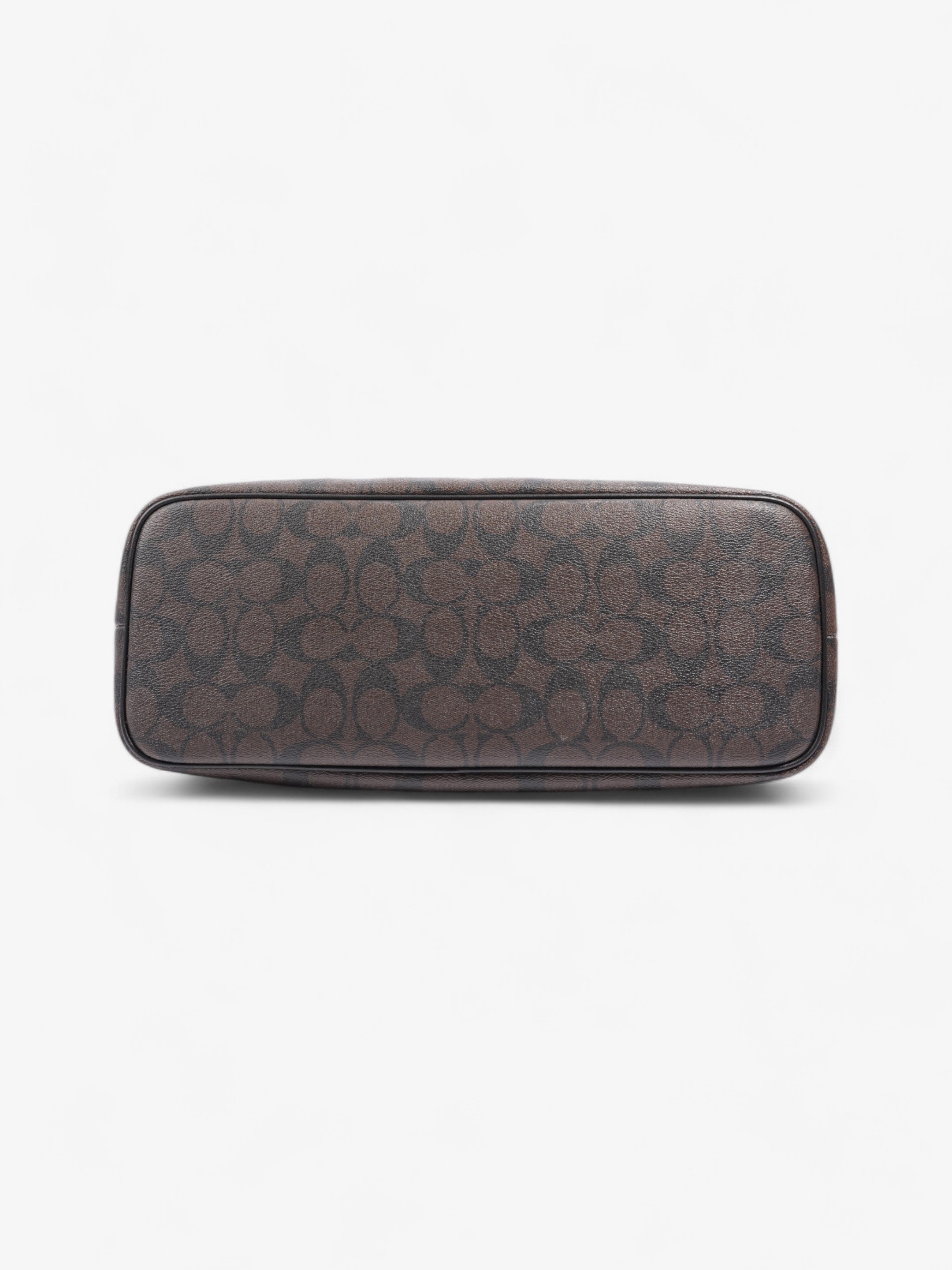 Coach Signature Tote Brown Leather