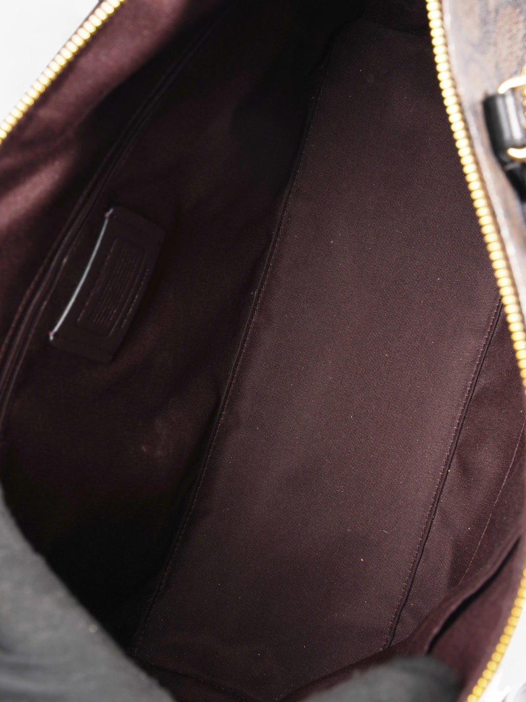 Coach Signature Tote Brown Leather