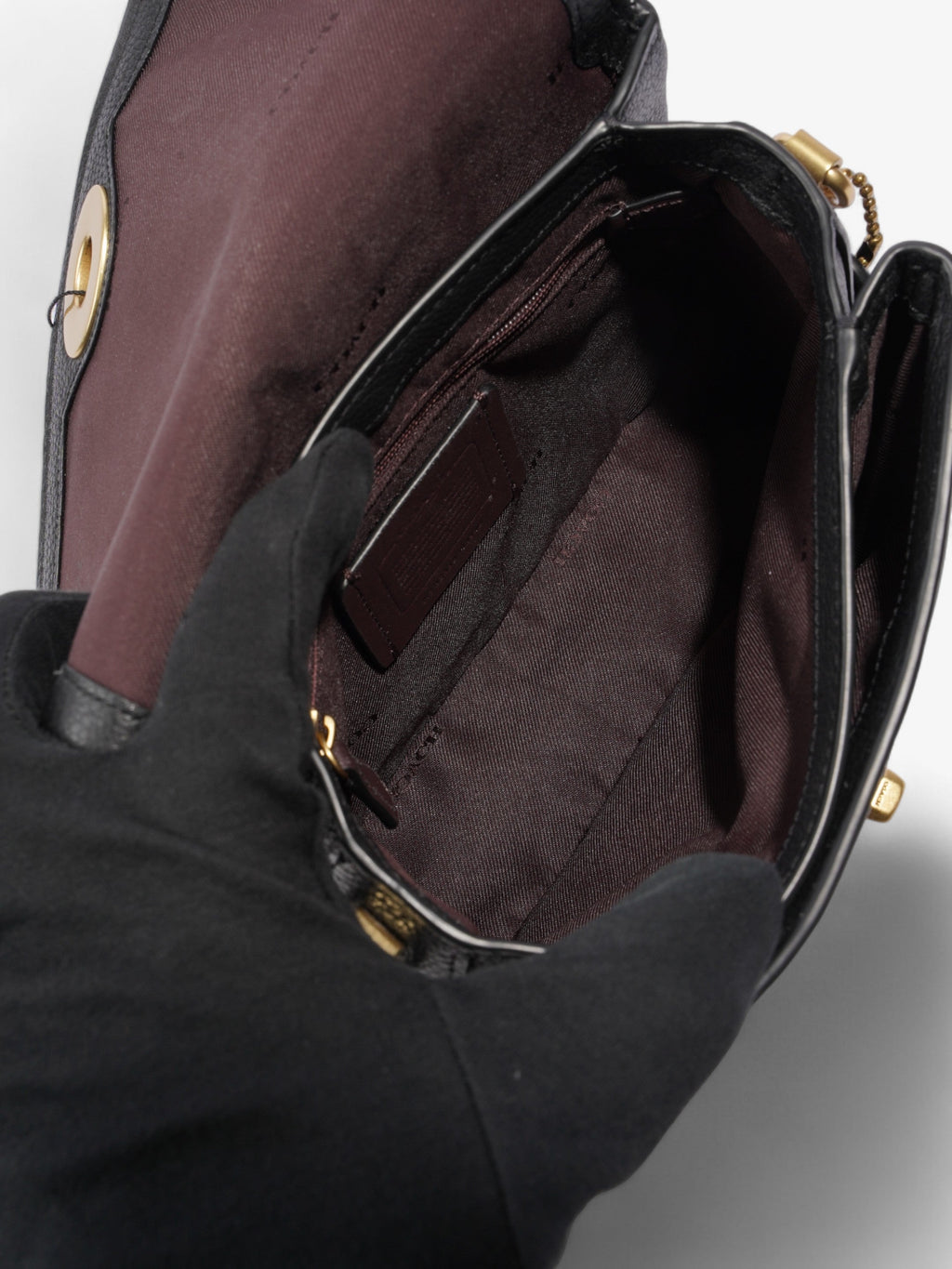Coach Cassie Black Pebbled Leather 19