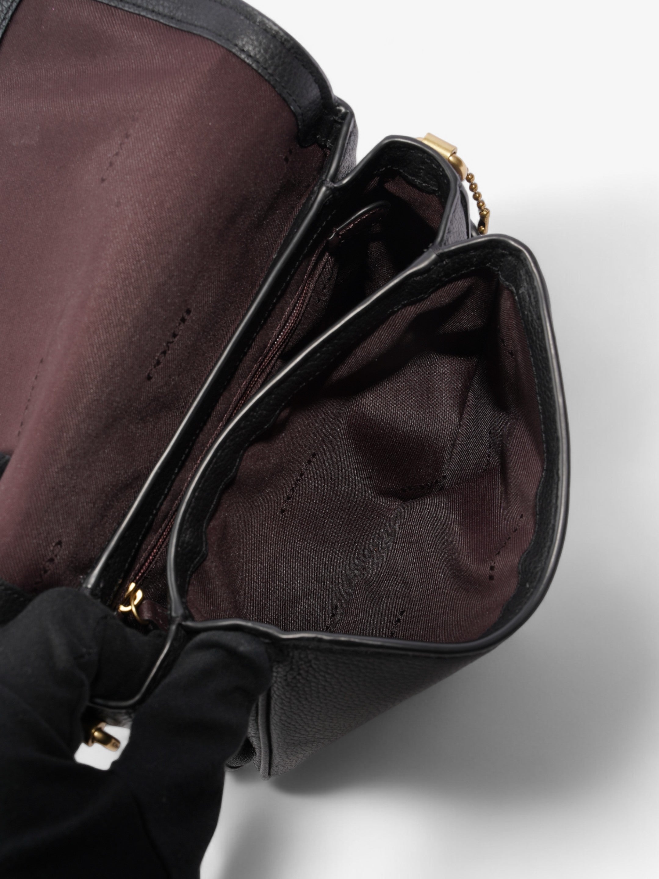 Coach Cassie Black Pebbled Leather 19