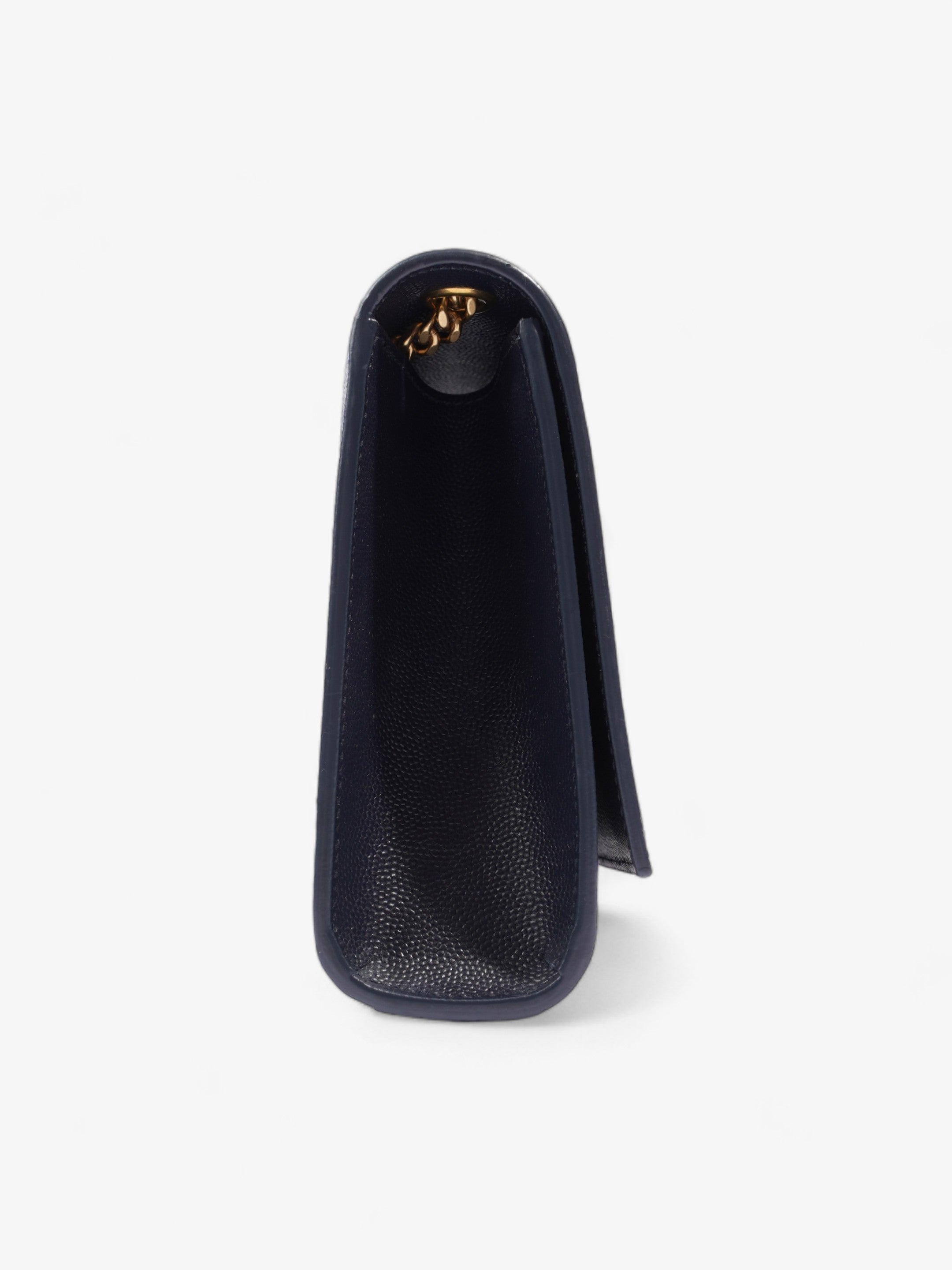 Saint Laurent Kate Navy Blue Leather Medium