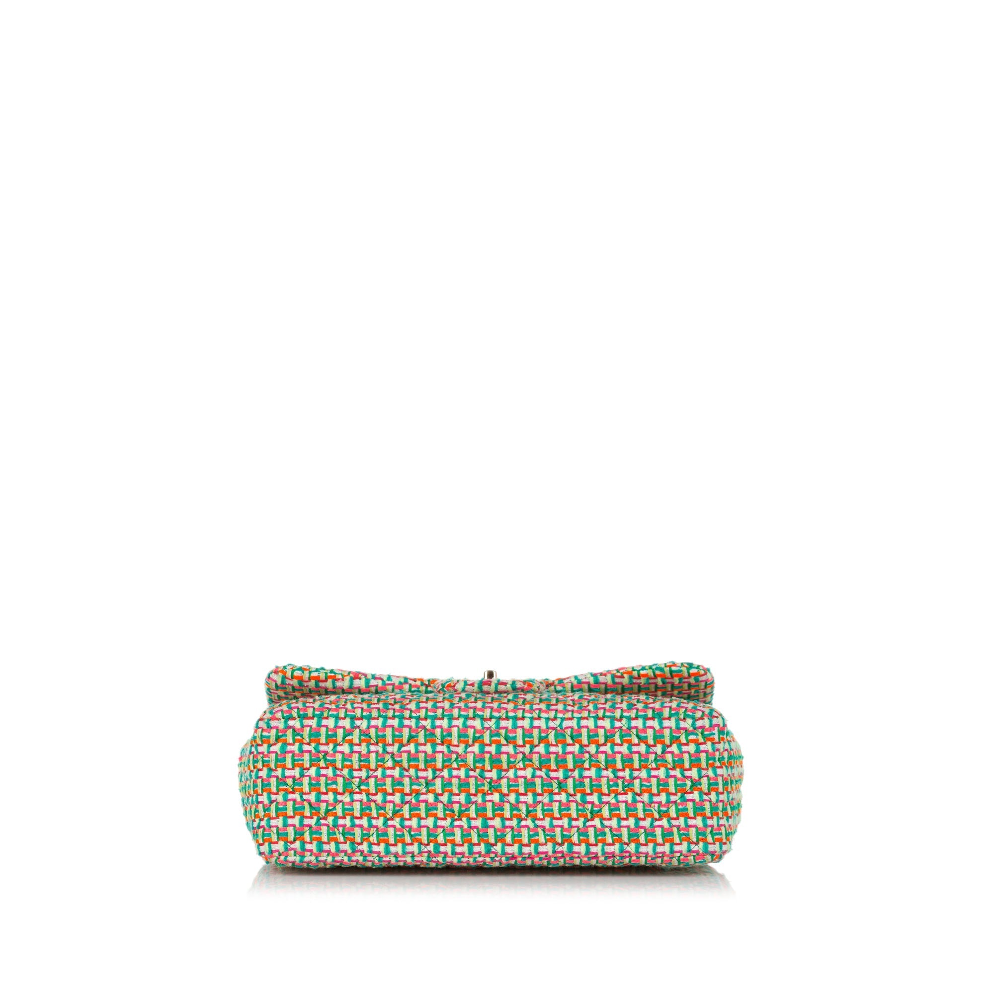 Chanel Classic Double Flap Medium Multicolor Tweed Gold