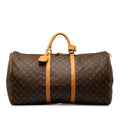 Brown Louis Vuitton Monogram Keepall 60 Travel Bag
