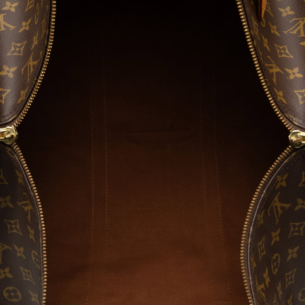 Brown Louis Vuitton Monogram Keepall 60 Travel Bag
