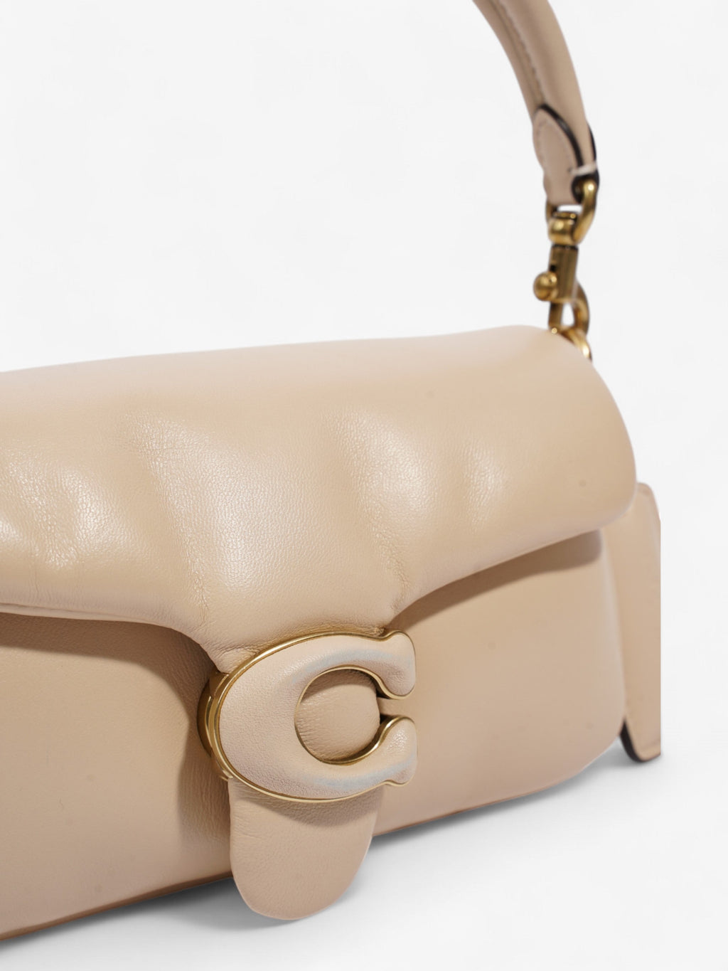 Coach Pillow Tabby Cream Nappa Leather 18