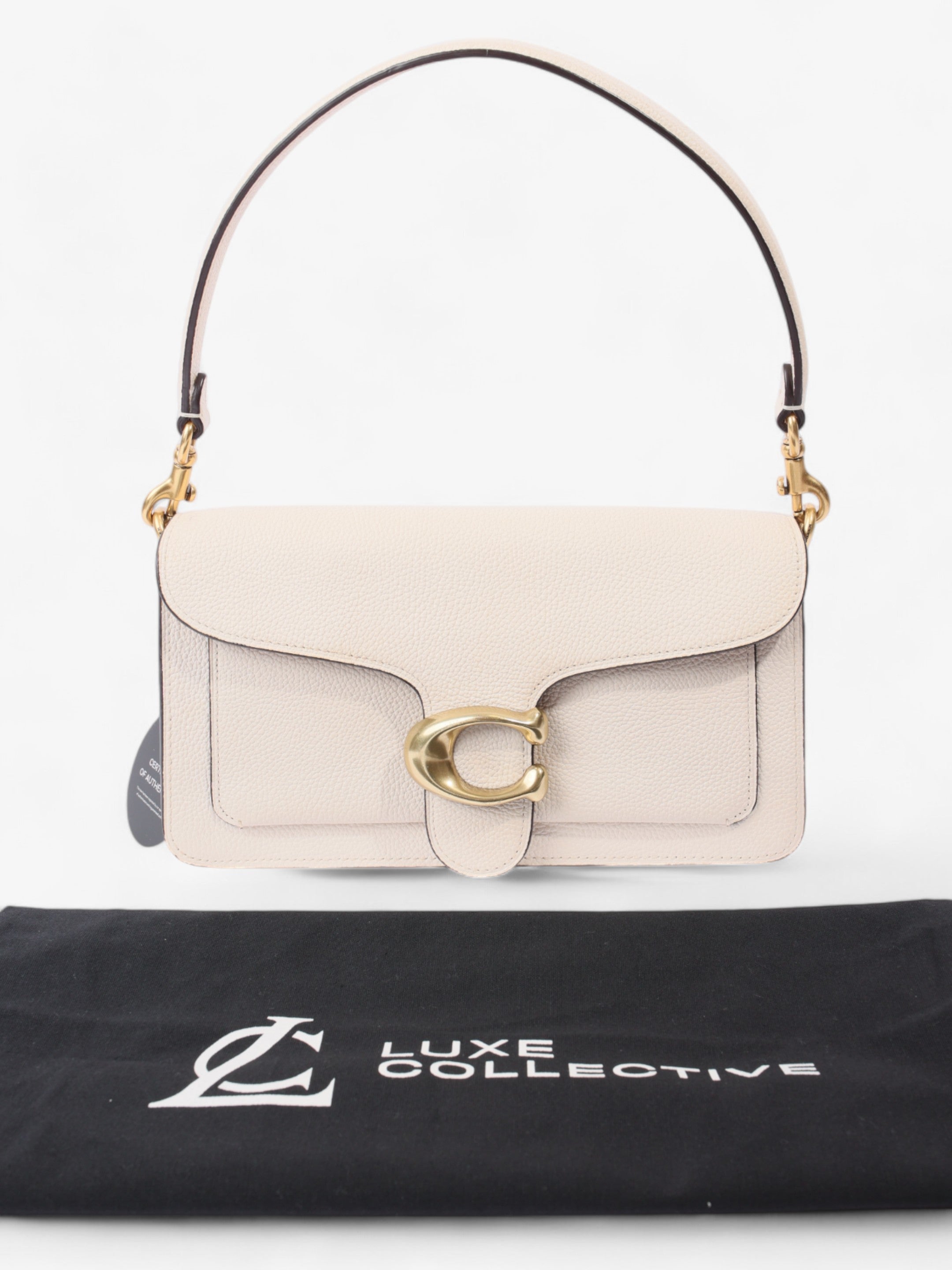 Coach Tabby White Leather 26