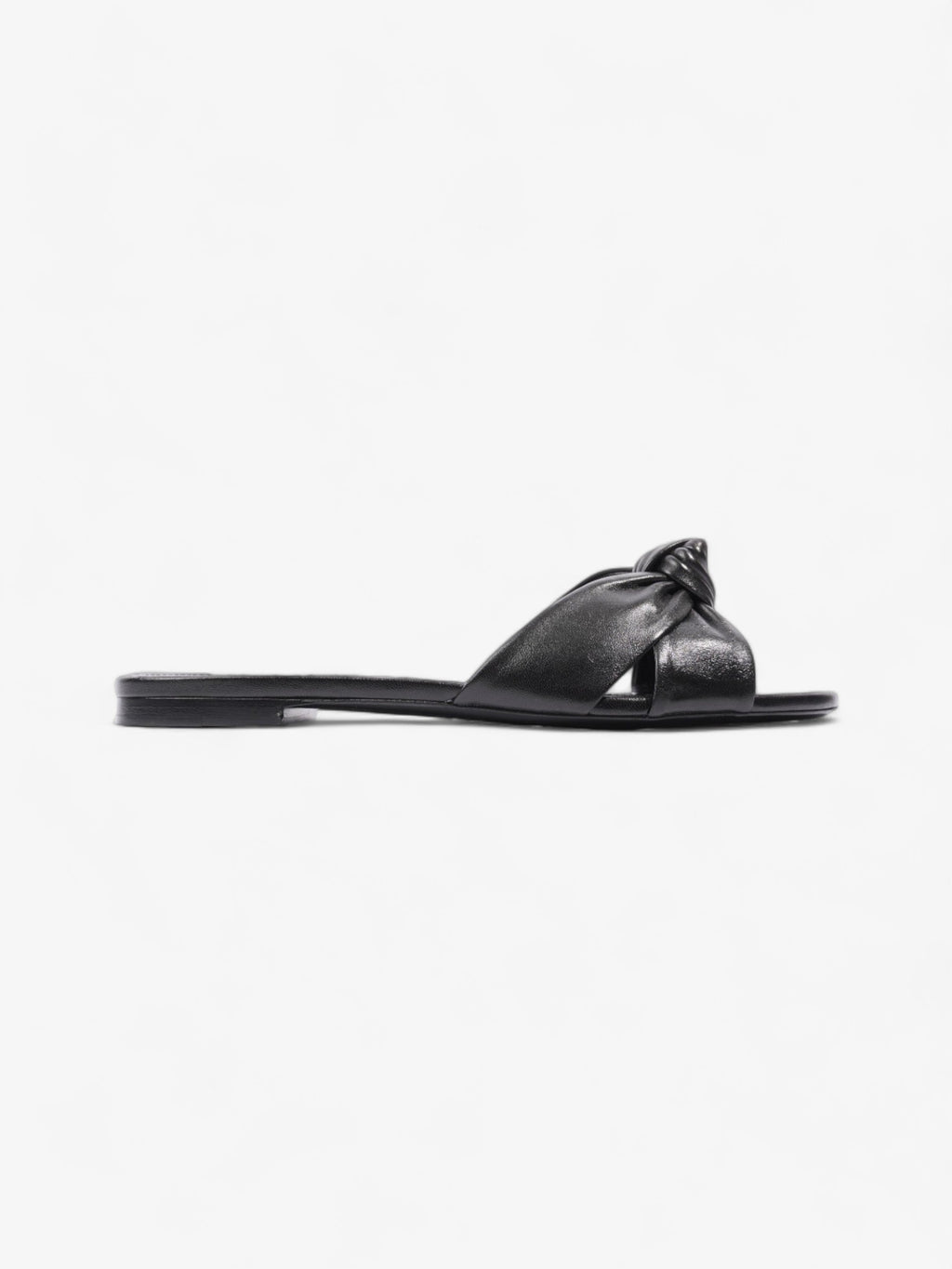 Saint Laurent Bianca Sandals Black Leather EU 39 UK 6