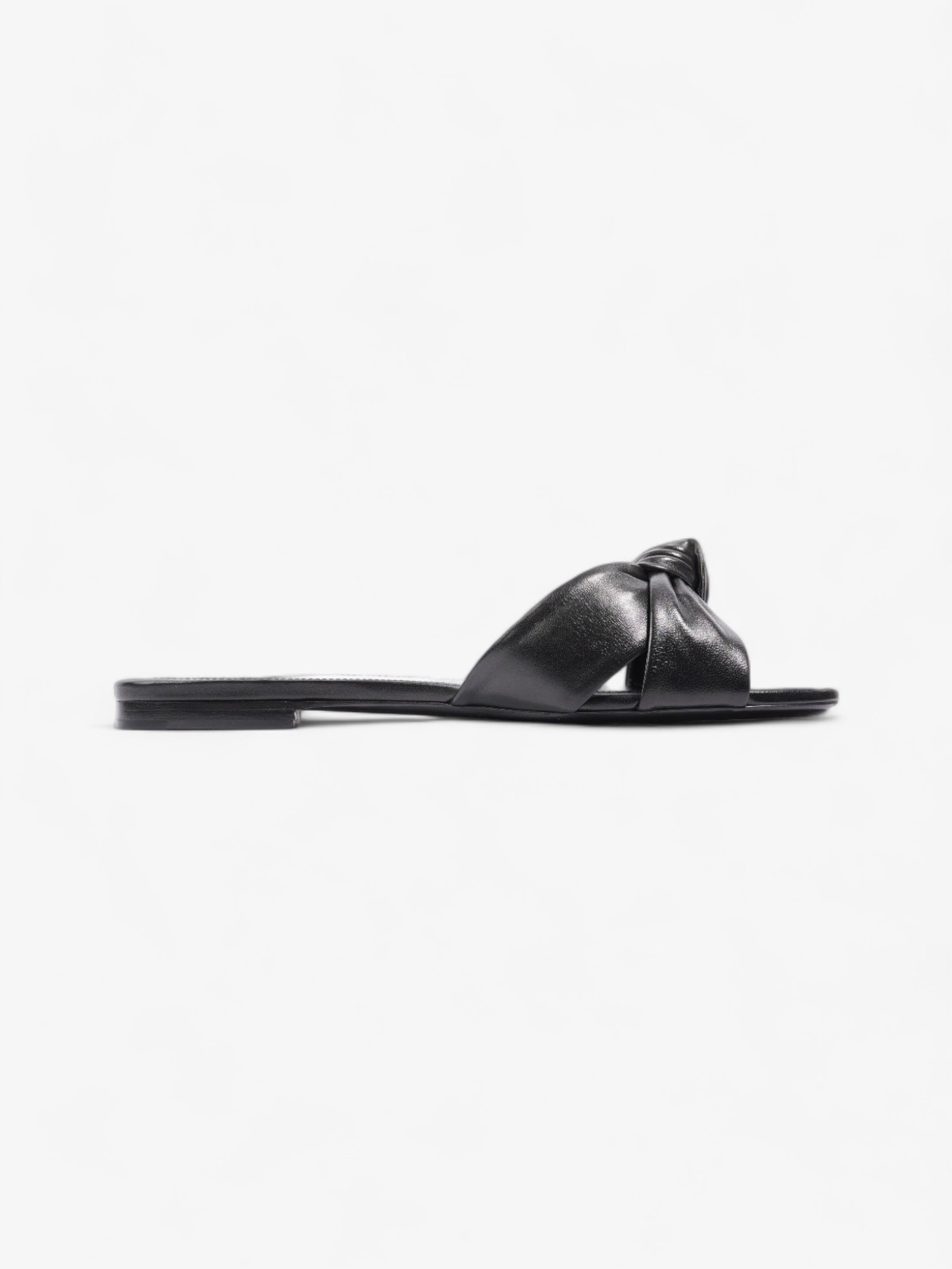 Saint Laurent Bianca Sandals Black Leather EU 39 UK 6