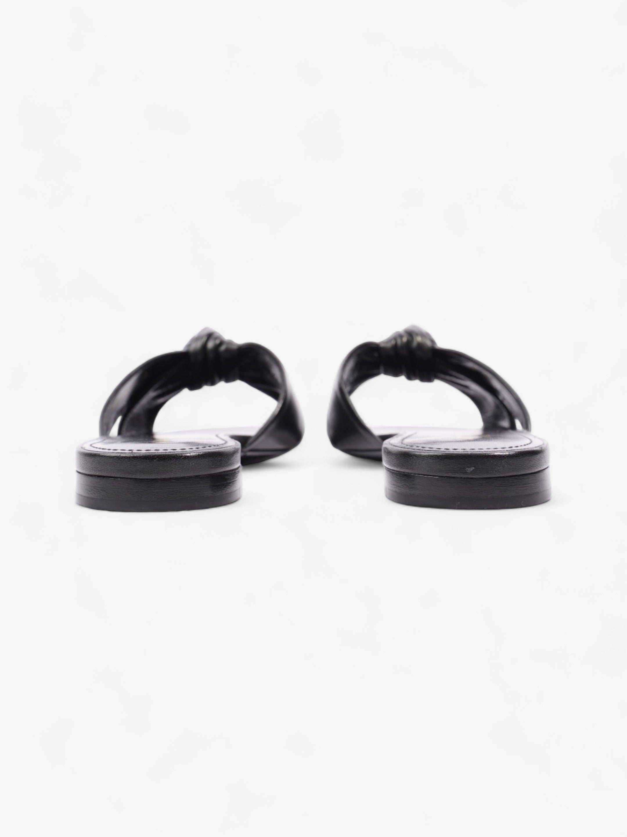 Saint Laurent Bianca Sandals Black Leather EU 39 UK 6
