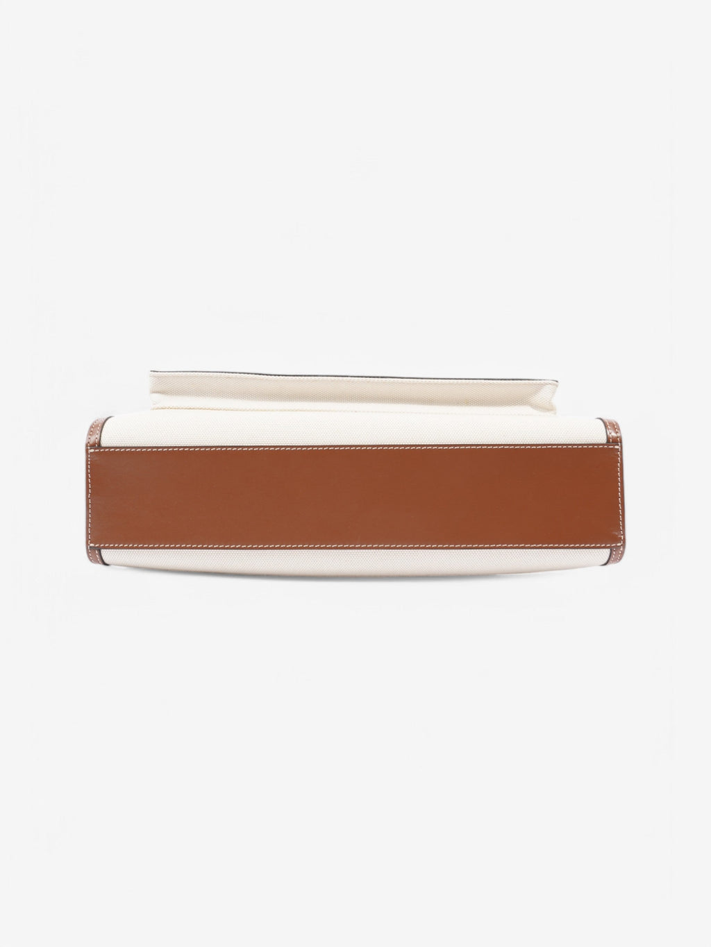 Burberry Pocket Bag White / Brown / Black Cotton Medium