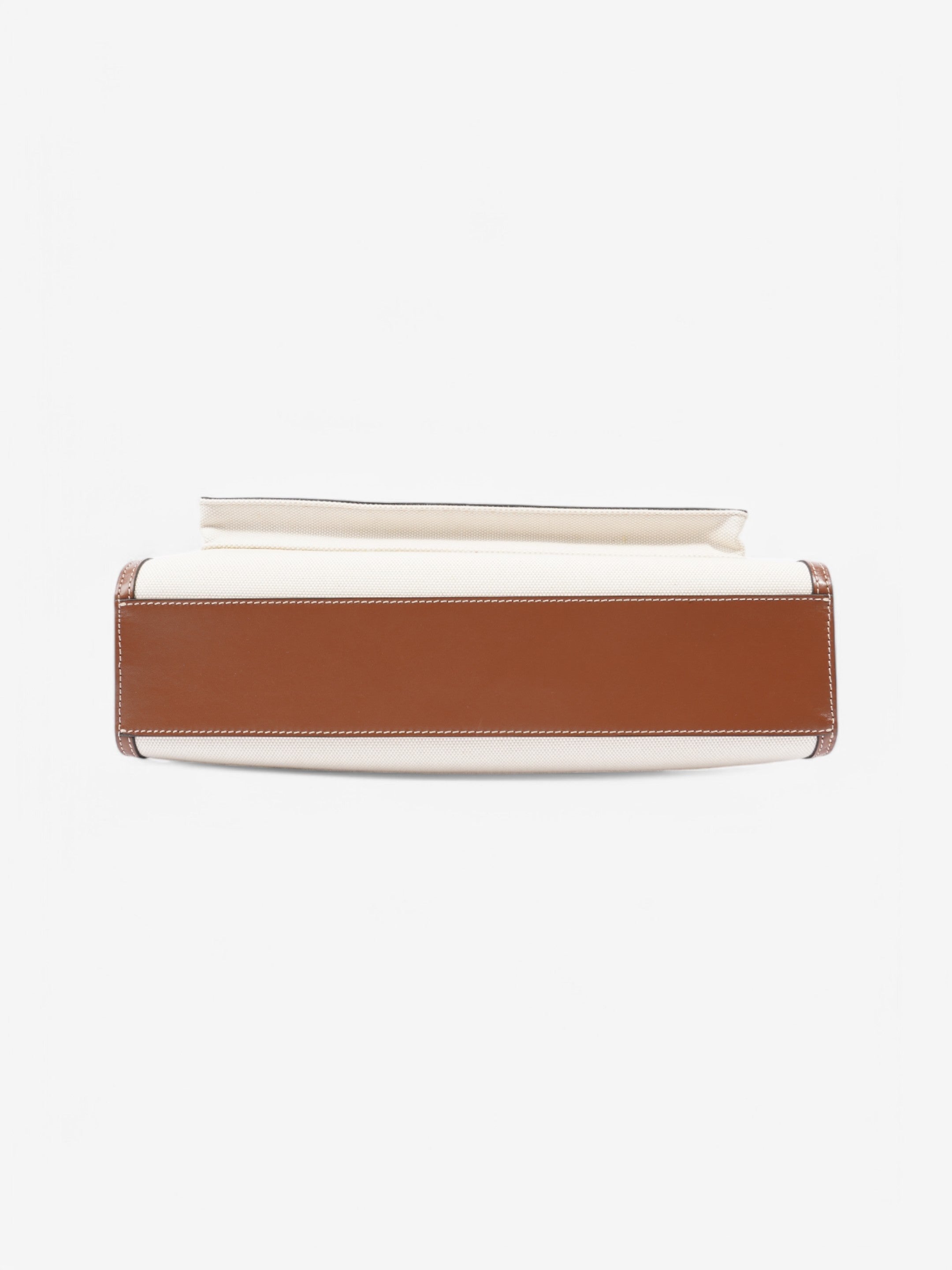Burberry Pocket Bag White / Brown / Black Cotton Medium