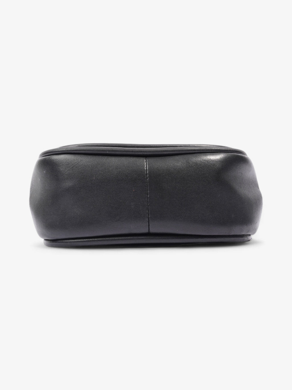Chanel Reverse Chevron Round Top Handle Black Leather