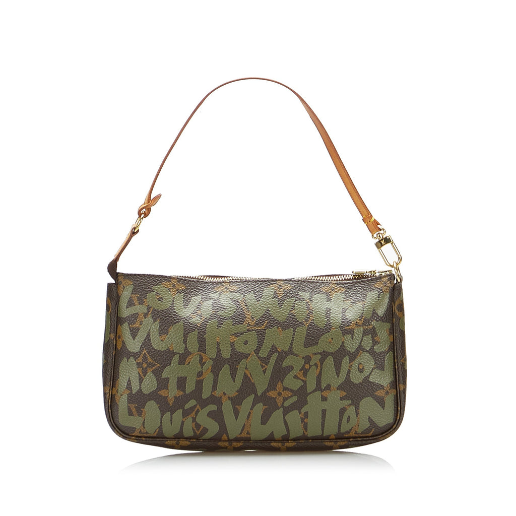 Louis Vuitton x Stephen Sprouse Pochette Accessoires Green Graffiti Monogram Canvas